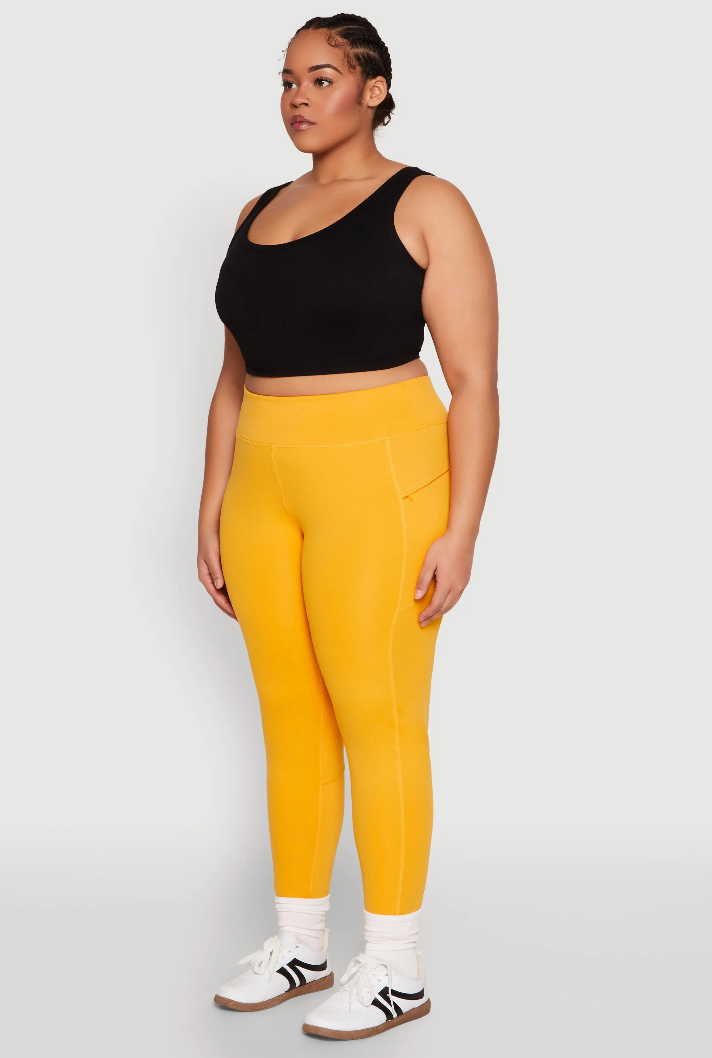 Plus Size Side Zip Pocket Leggings sold by Rainbow product image thumbnail 3