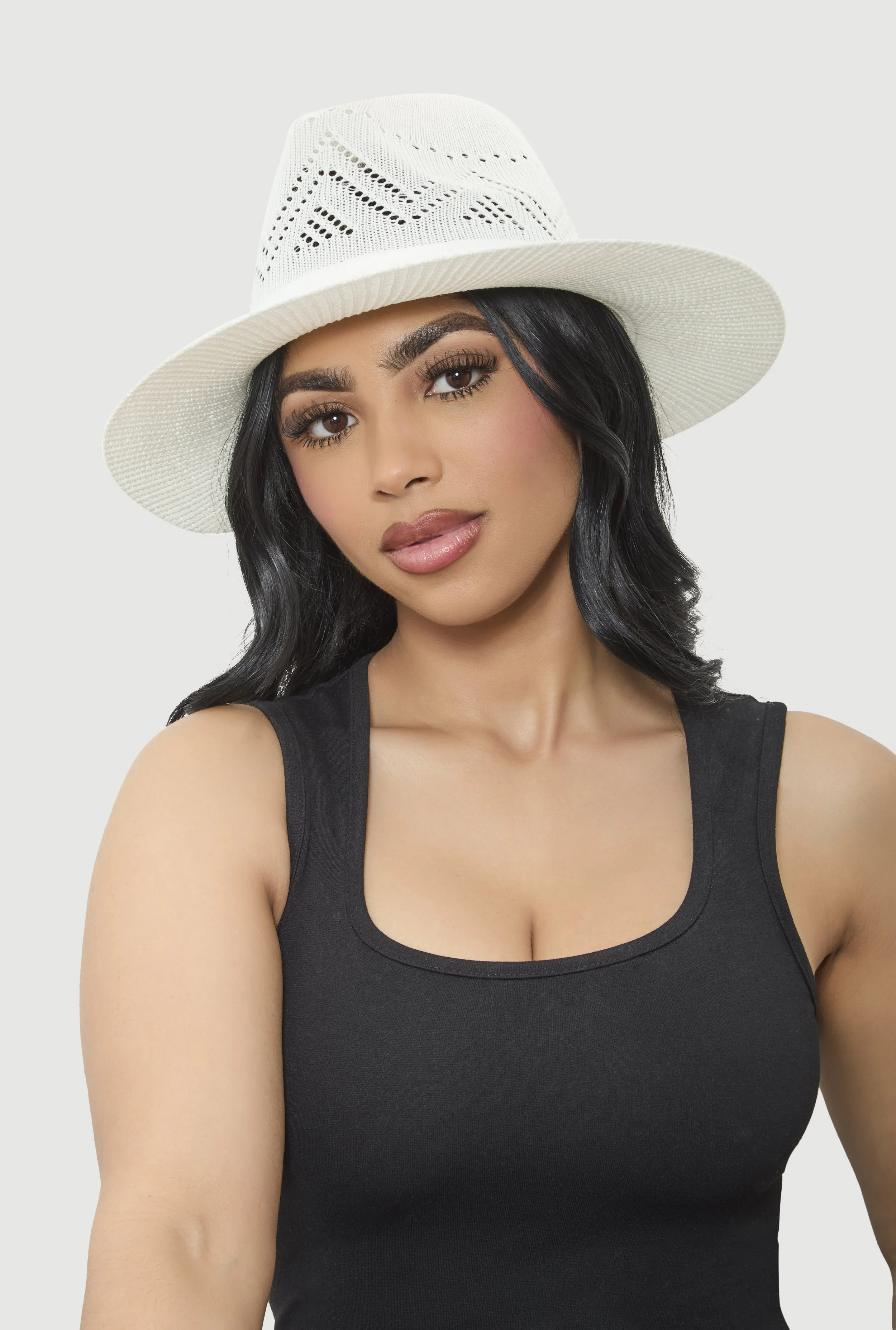 Cut Out Detail Panama Hat sold by Rainbow product image thumbnail 2