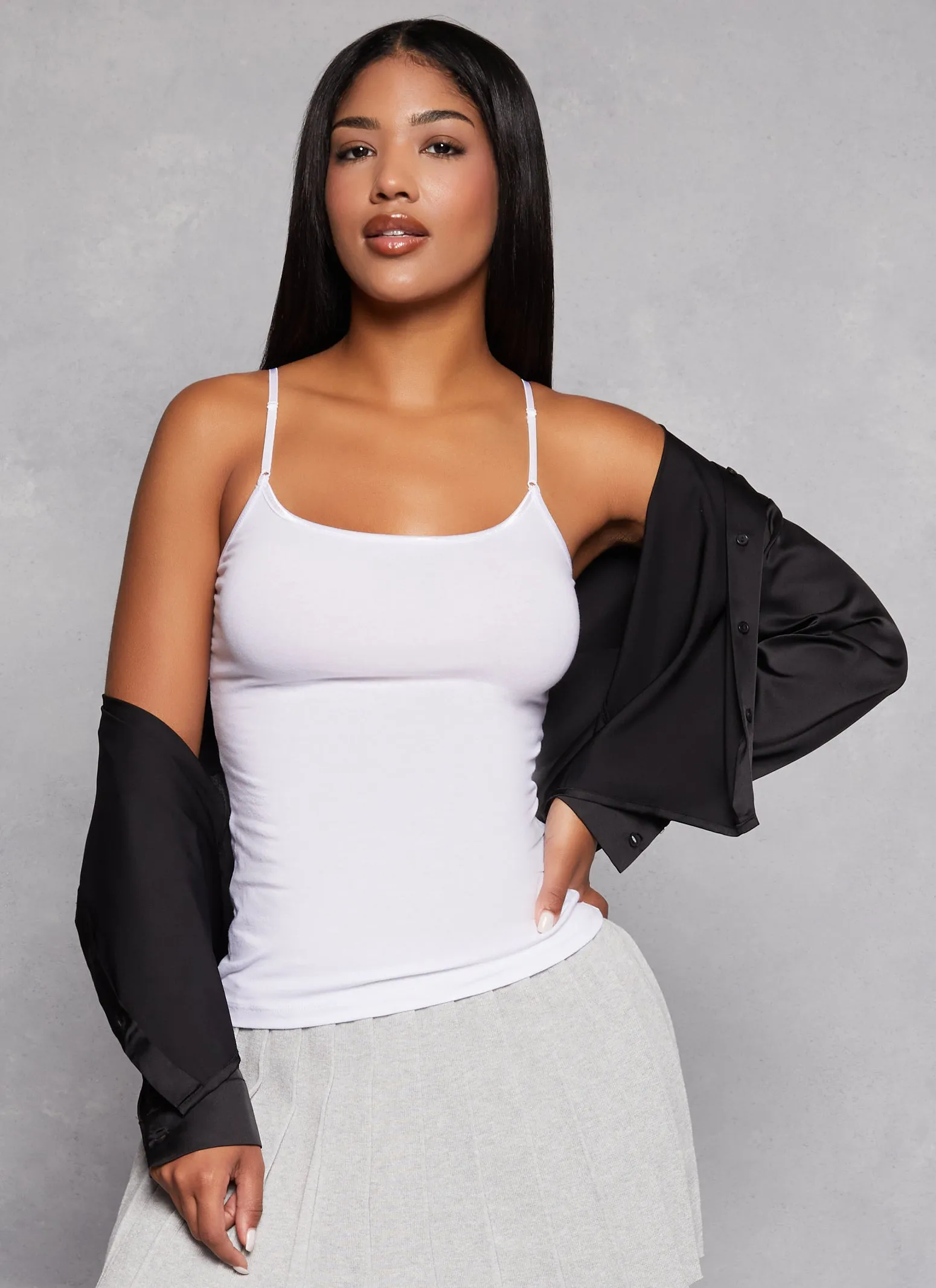 Solid Scoop Neck Cami sold by Rainbow