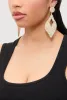 Cut Out Rhinestone Teardrop Earrings sold by Rainbow