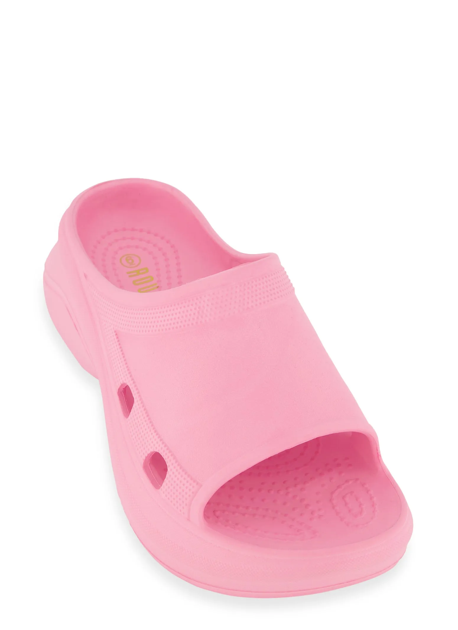 Cut Out Clog Slides sold by Rainbow