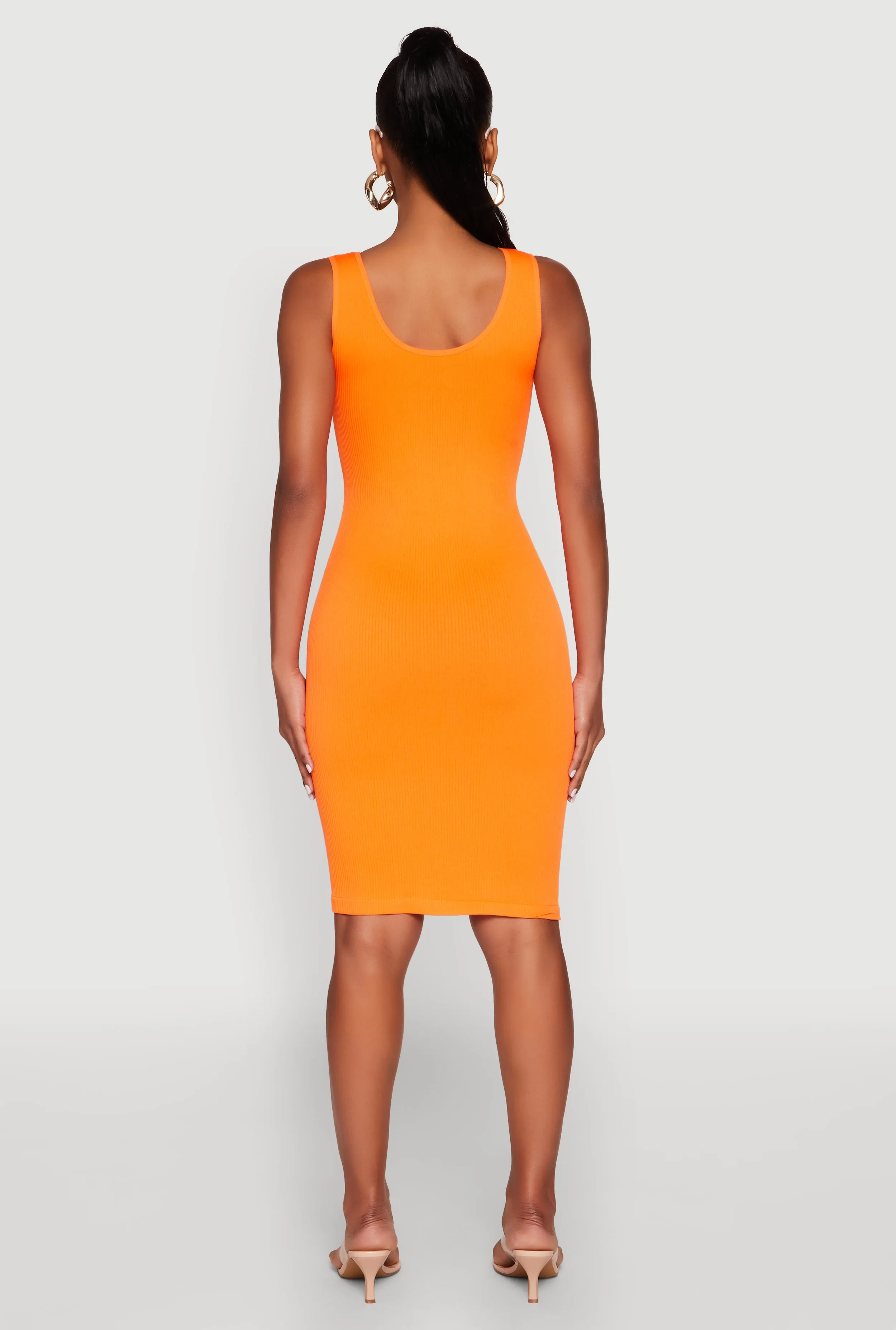 Ribbed Knit Seamless Tank Dress sold by Rainbow product image thumbnail 5