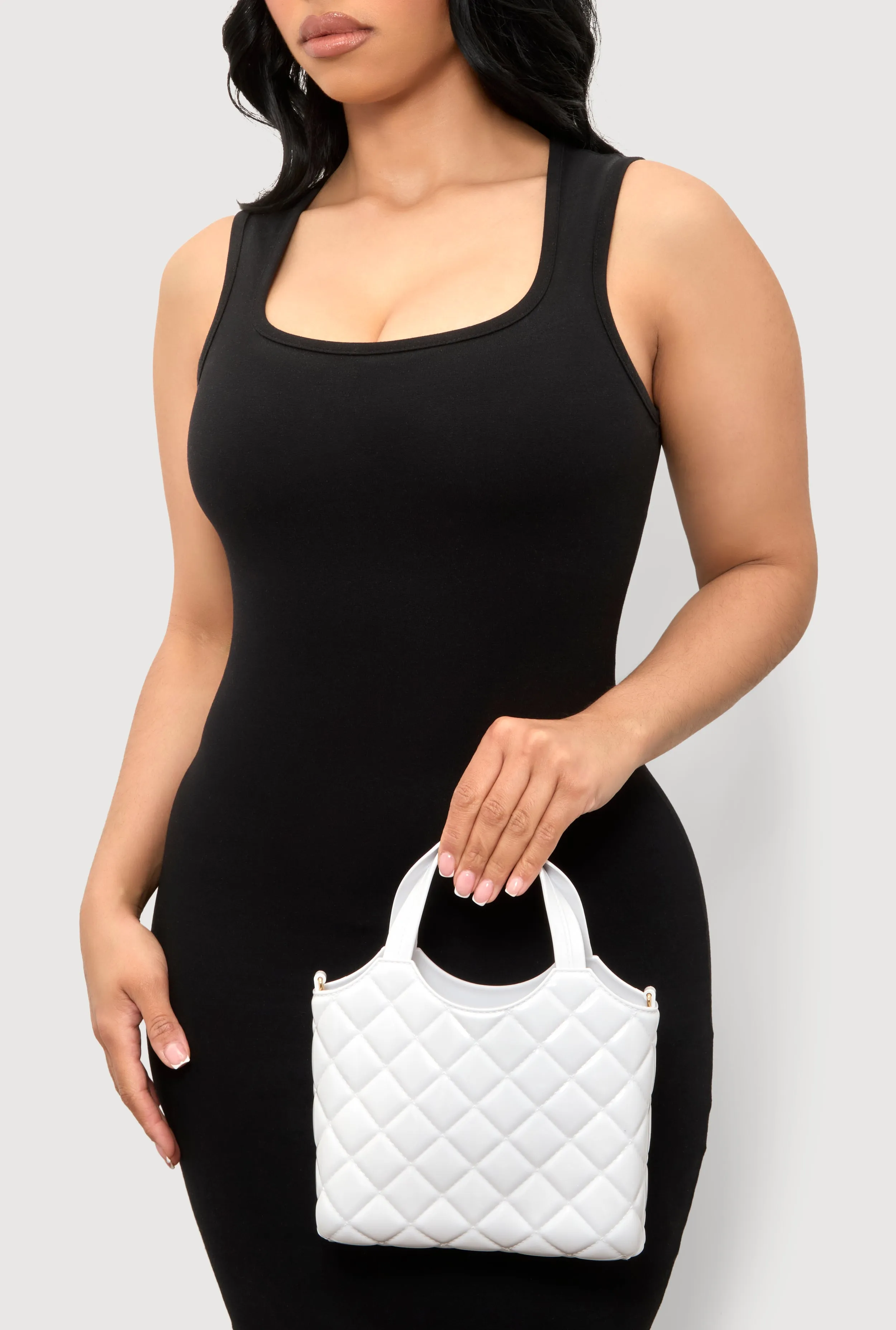 Jelly Quilted Convertible Handbag sold by Rainbow product image thumbnail 2