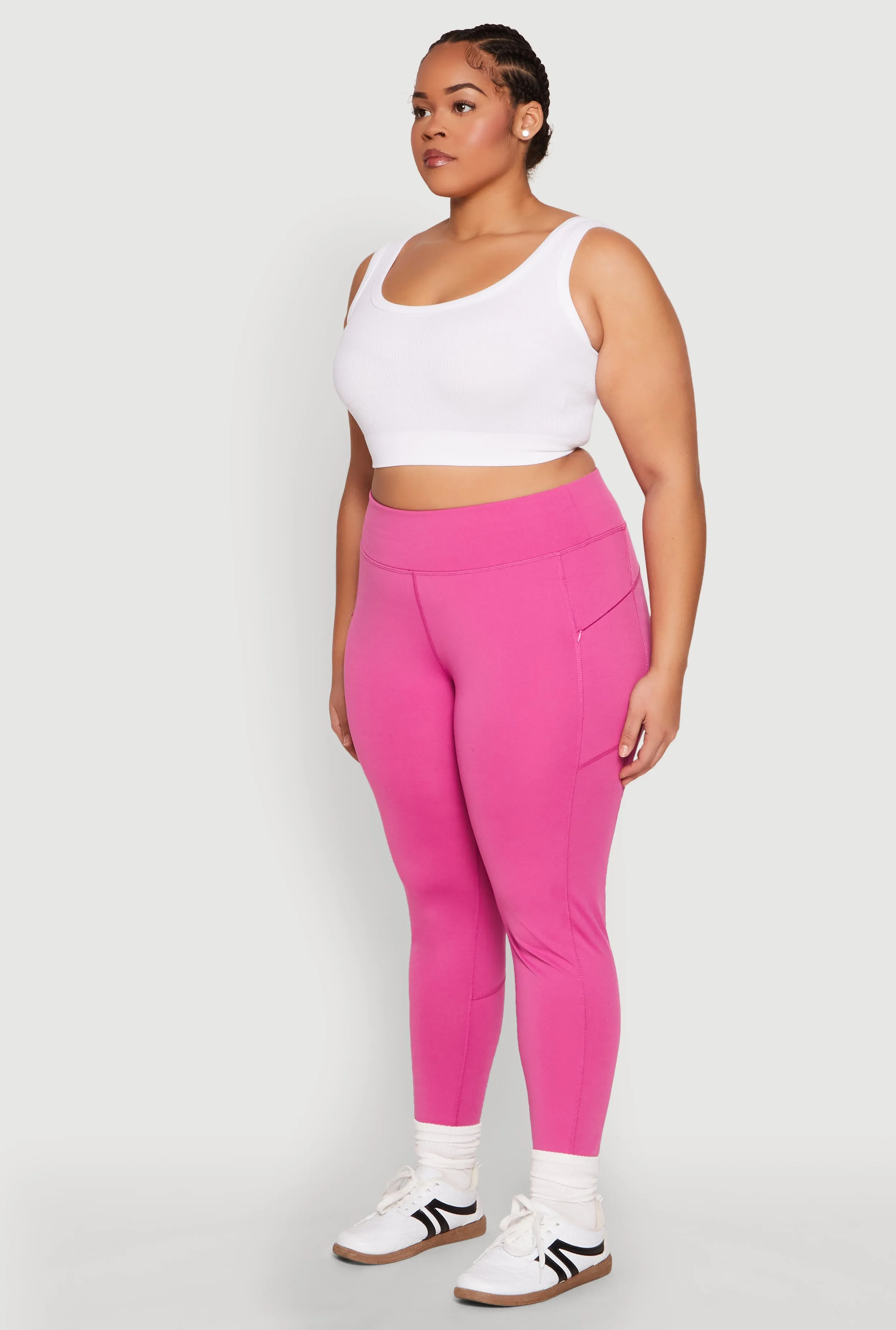 Plus Size Side Zip Pocket Leggings sold by Rainbow product image thumbnail 3