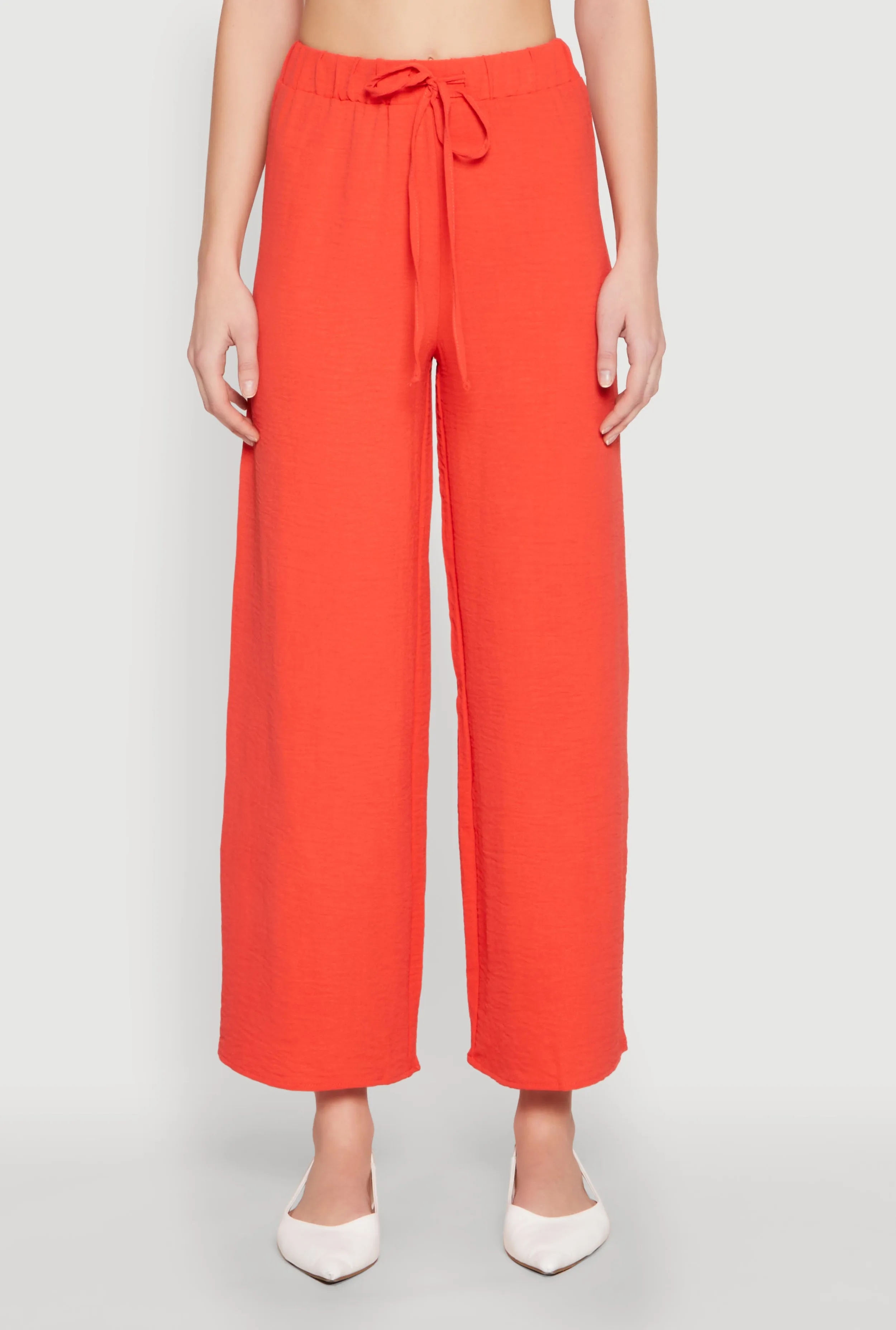Crepe Knit Drawstring Wide Leg Pants sold by Rainbow product image thumbnail 3
