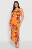 Plus Size Ribbed Knit Floral Tank Dress sold by Rainbow