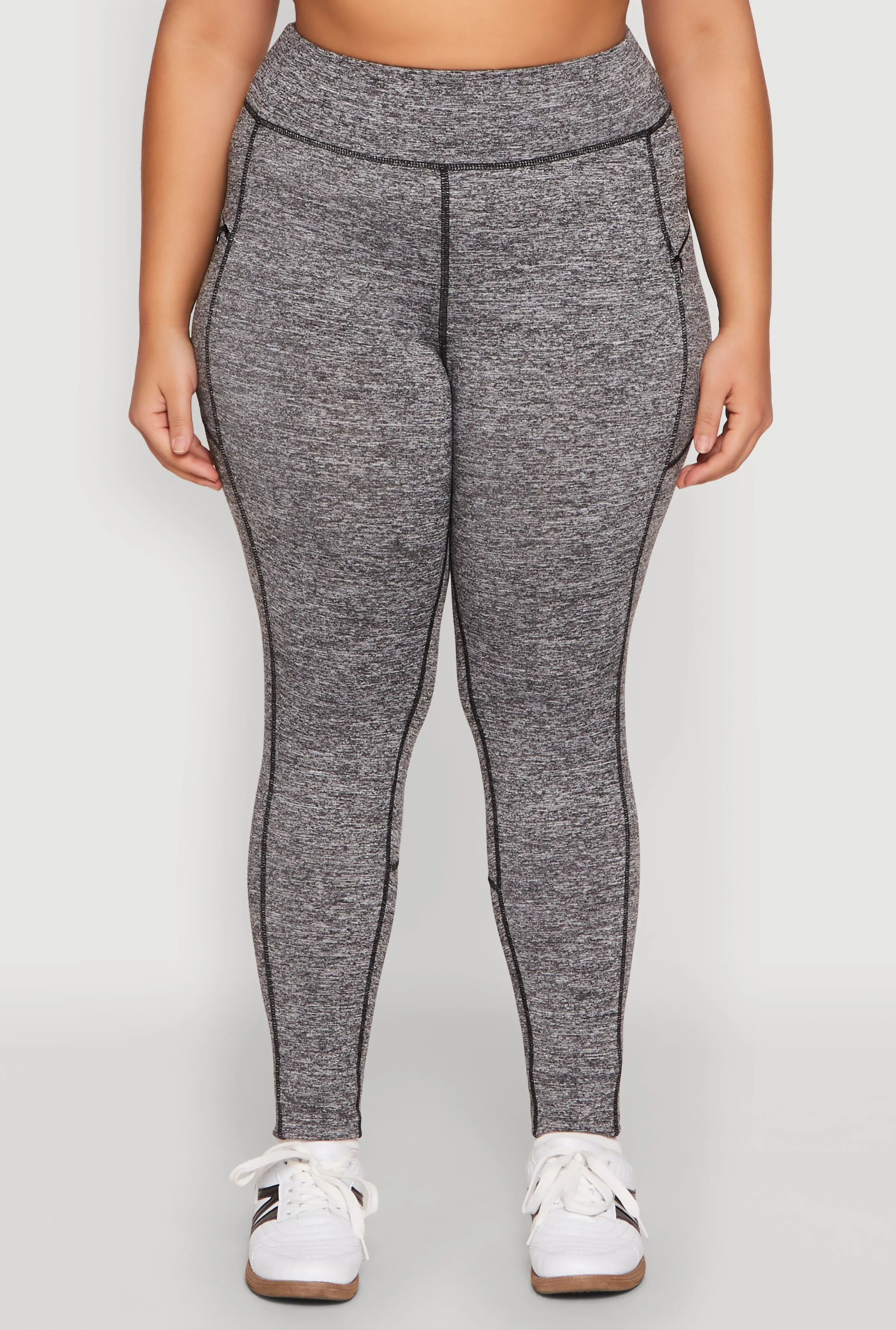 Plus Size Side Zip Pocket Leggings sold by Rainbow product image thumbnail 5