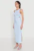 Ribbed Knit Side Cut Out Midi Dress sold by Rainbow