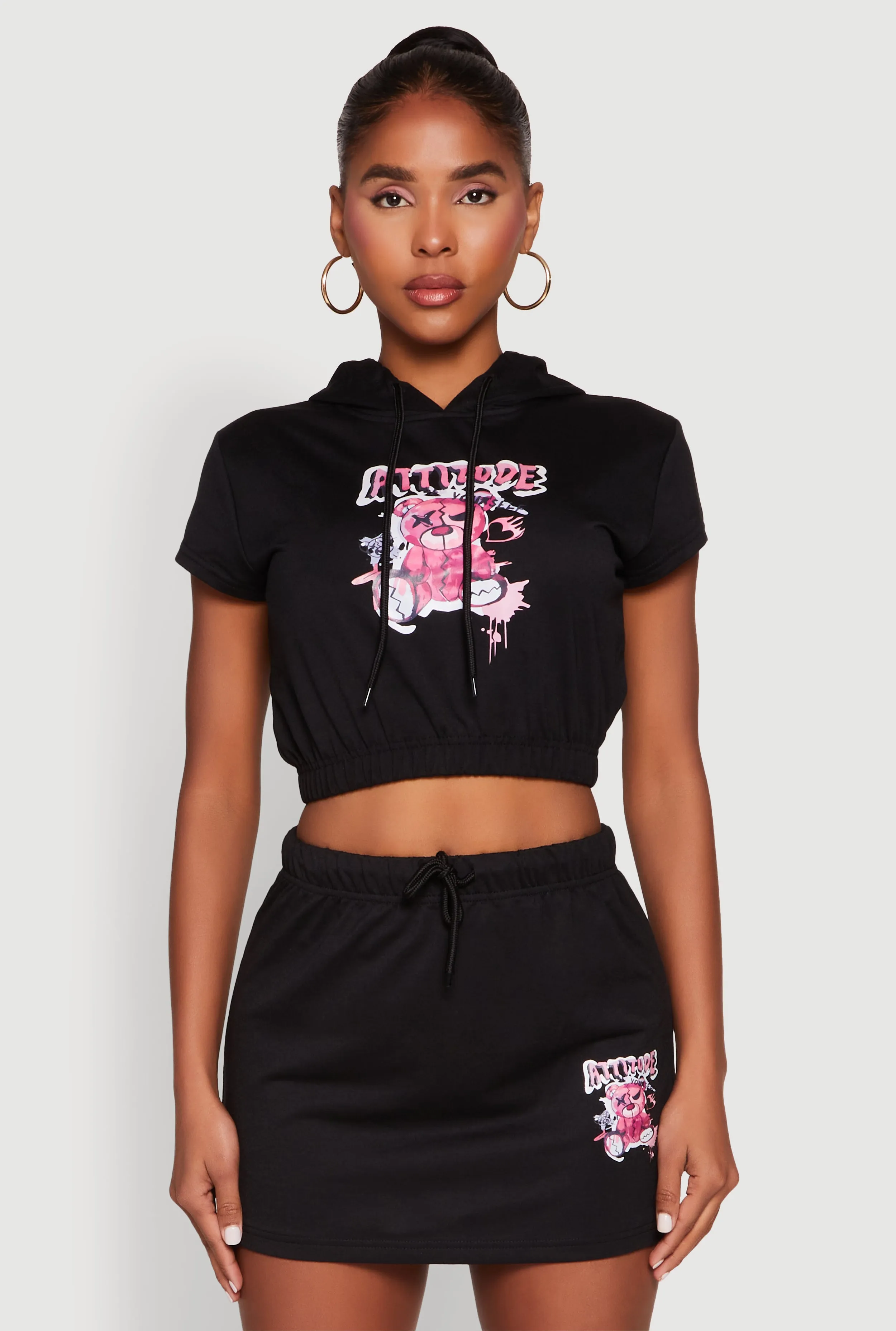 Attitude Be Yourself Short Sleeve Hoodie sold by Rainbow