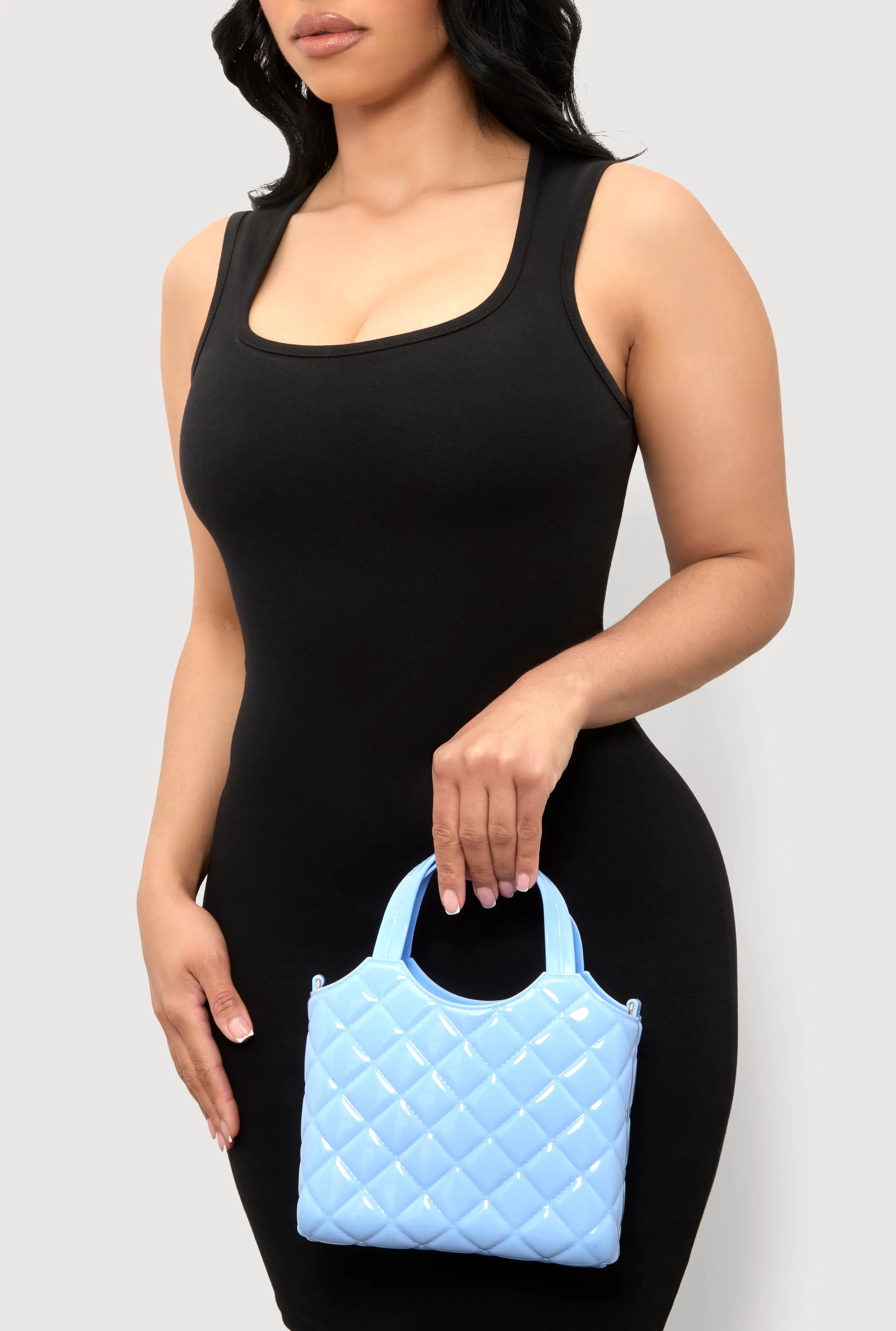 Jelly Quilted Convertible Handbag sold by Rainbow product image thumbnail 2