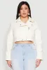 Plus Size Daisy Faux Leather Belted Moto Jacket sold by Rainbow