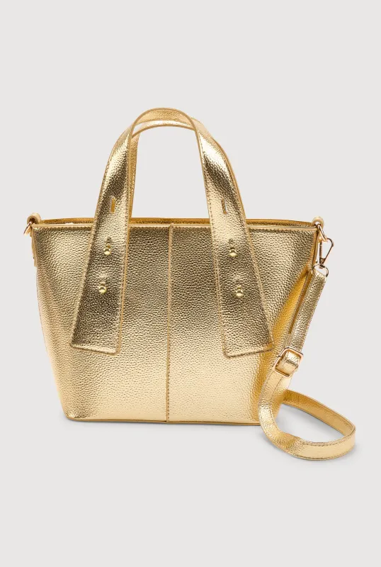 Faux Leather Convertible Handbag sold by Rainbow
