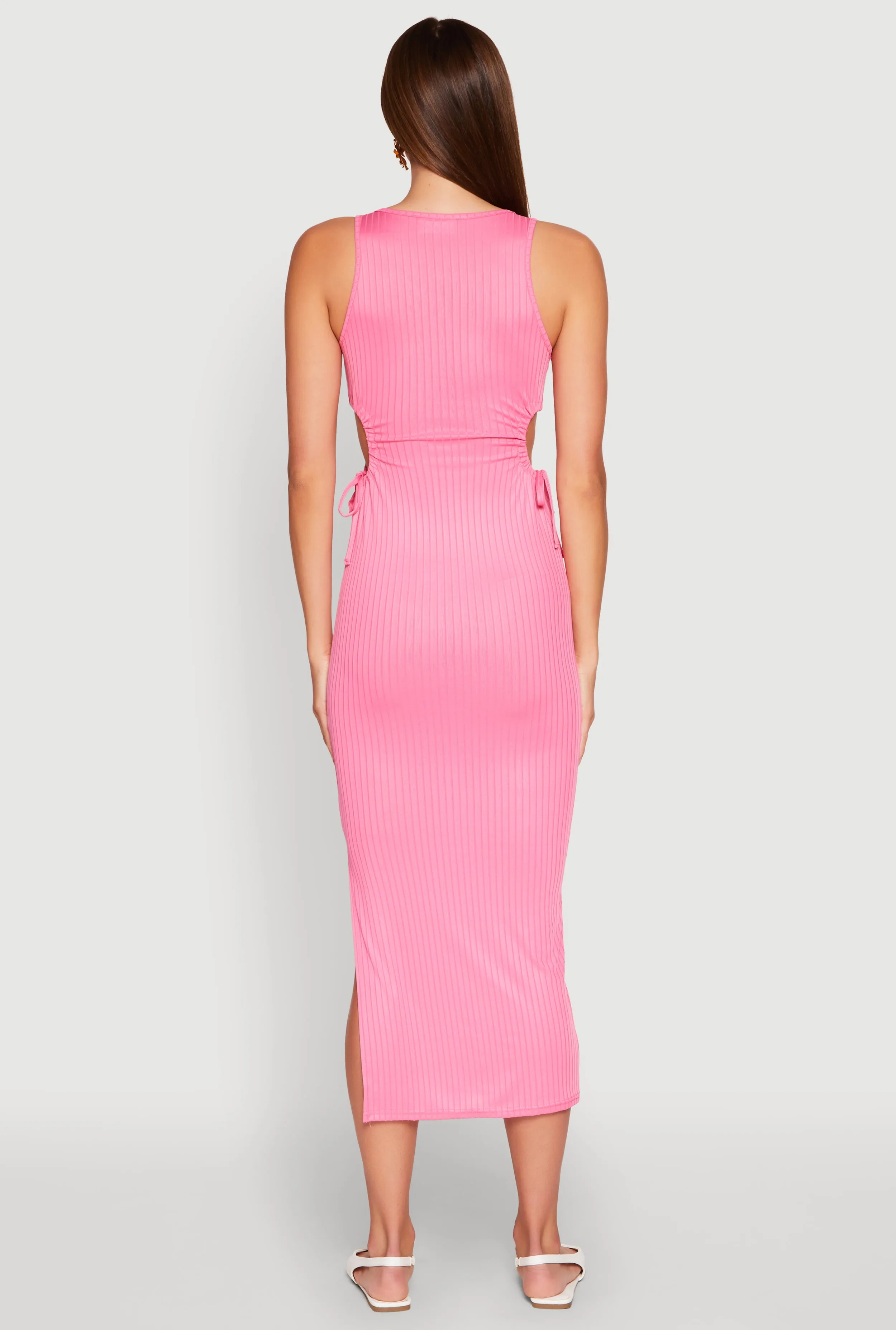 Ribbed Knit Side Cut Out Midi Dress sold by Rainbow product image thumbnail 5