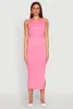 Ribbed Knit Side Cut Out Midi Dress sold by Rainbow