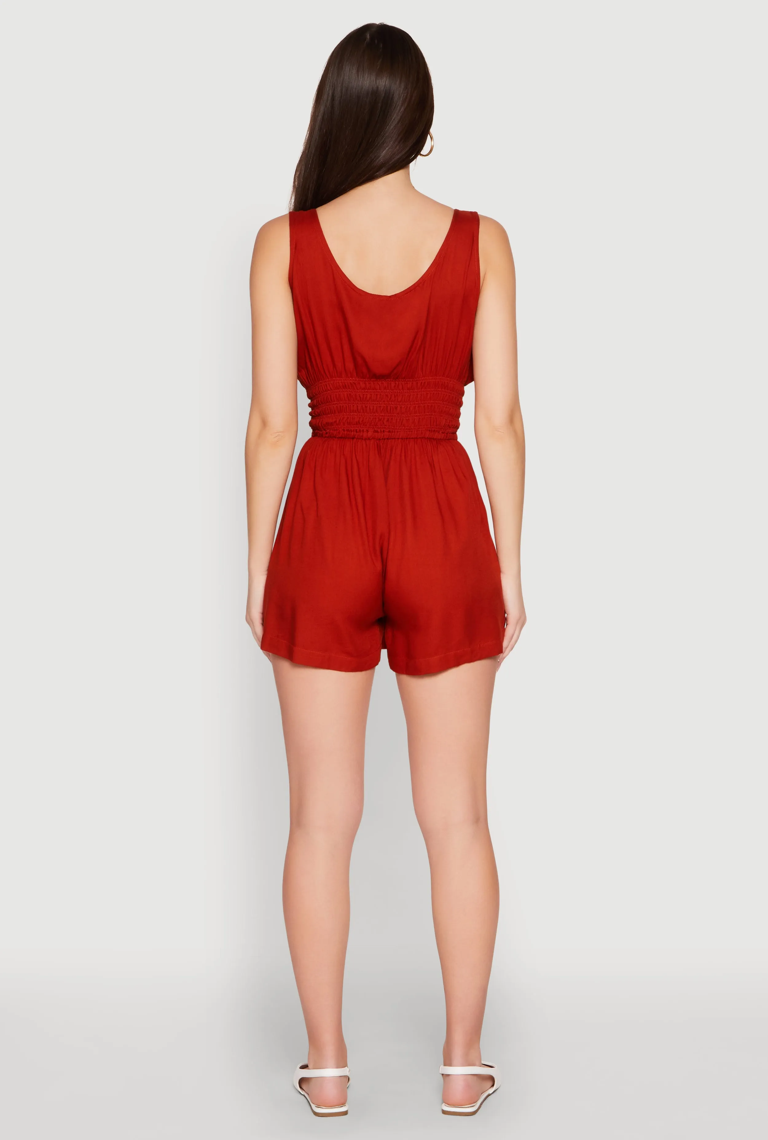 Smocked Waist Tank Romper sold by Rainbow product image thumbnail 5