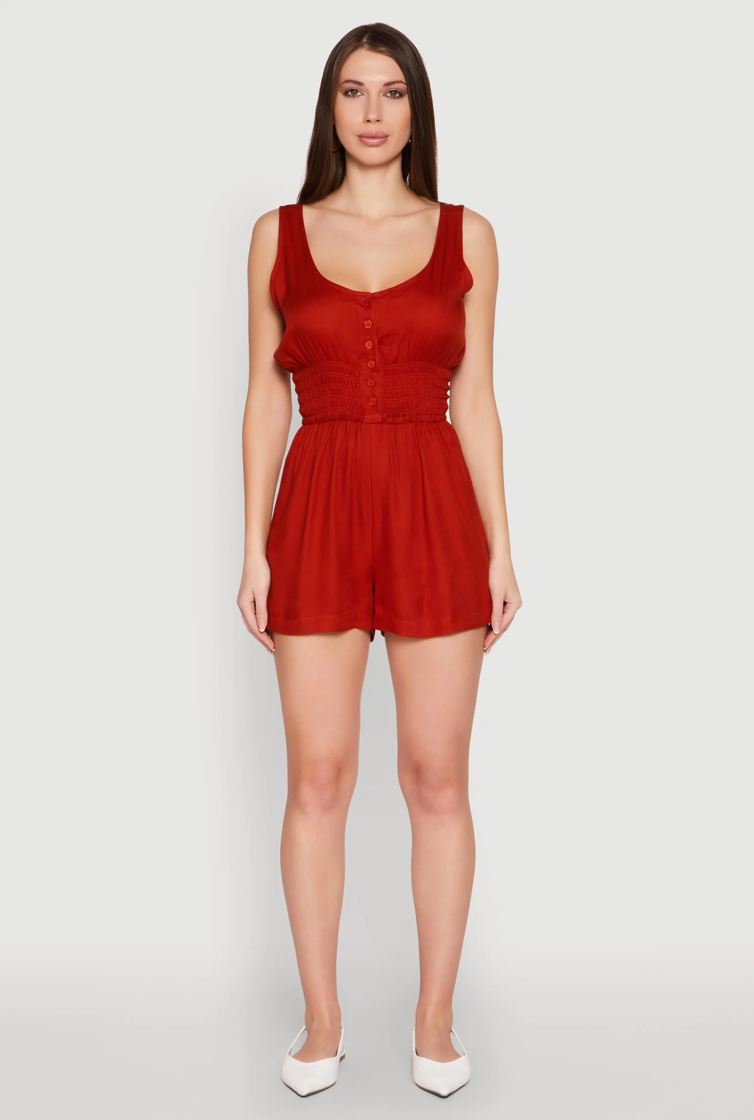 Smocked Waist Tank Romper sold by Rainbow product image thumbnail 2