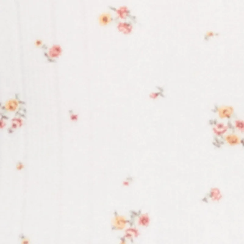 Ribbed Knit Lace Trim Ditsy Print Cami sold by Rainbow product image thumbnail 4