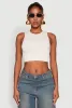 Seamless Cable Knit Crop Tank Top sold by Rainbow