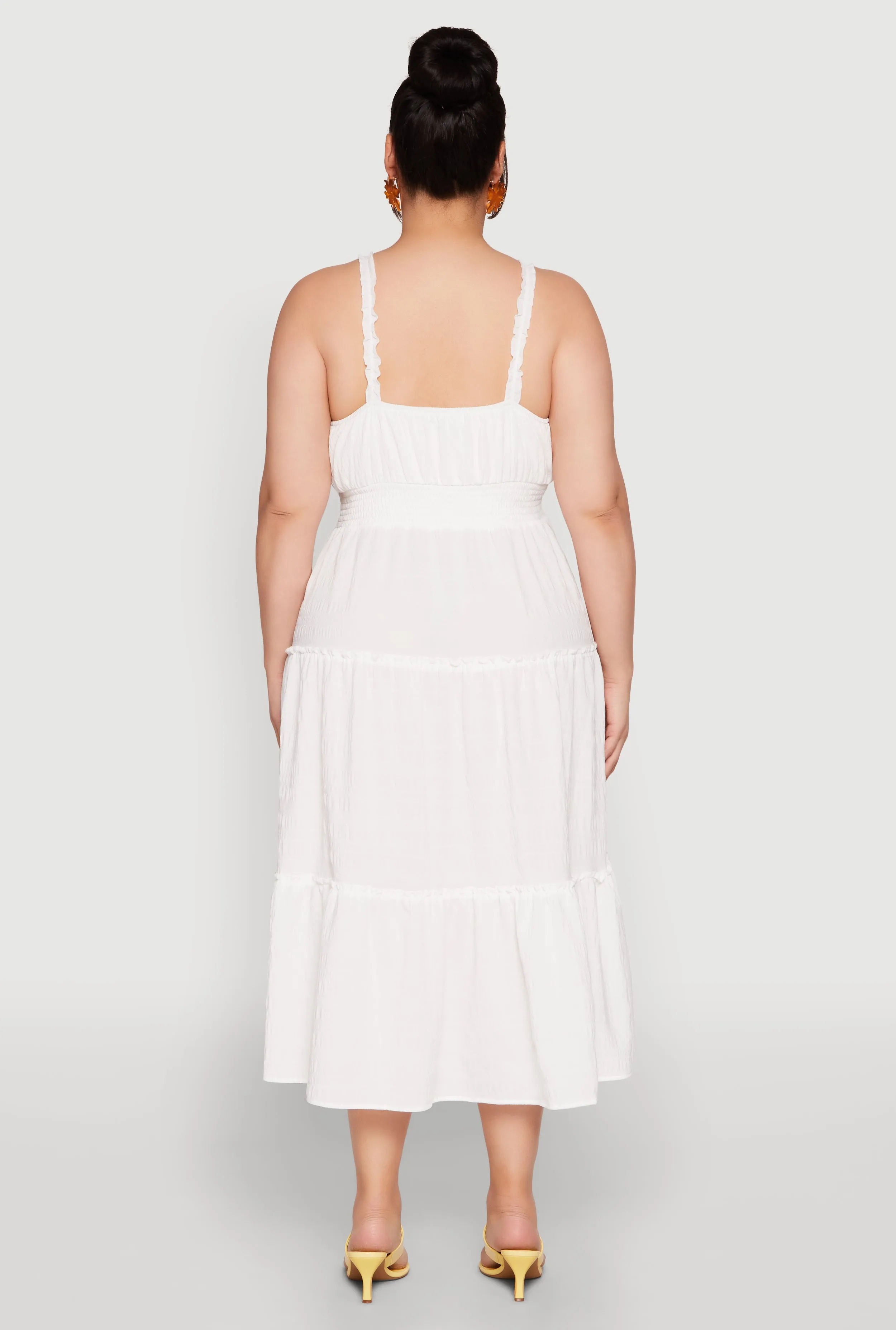 Plus Size Almost Famous Smocked Tiered Dress sold by Rainbow product image thumbnail 5