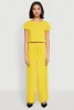 Crepe Knit Drawstring Wide Leg Pants sold by Rainbow