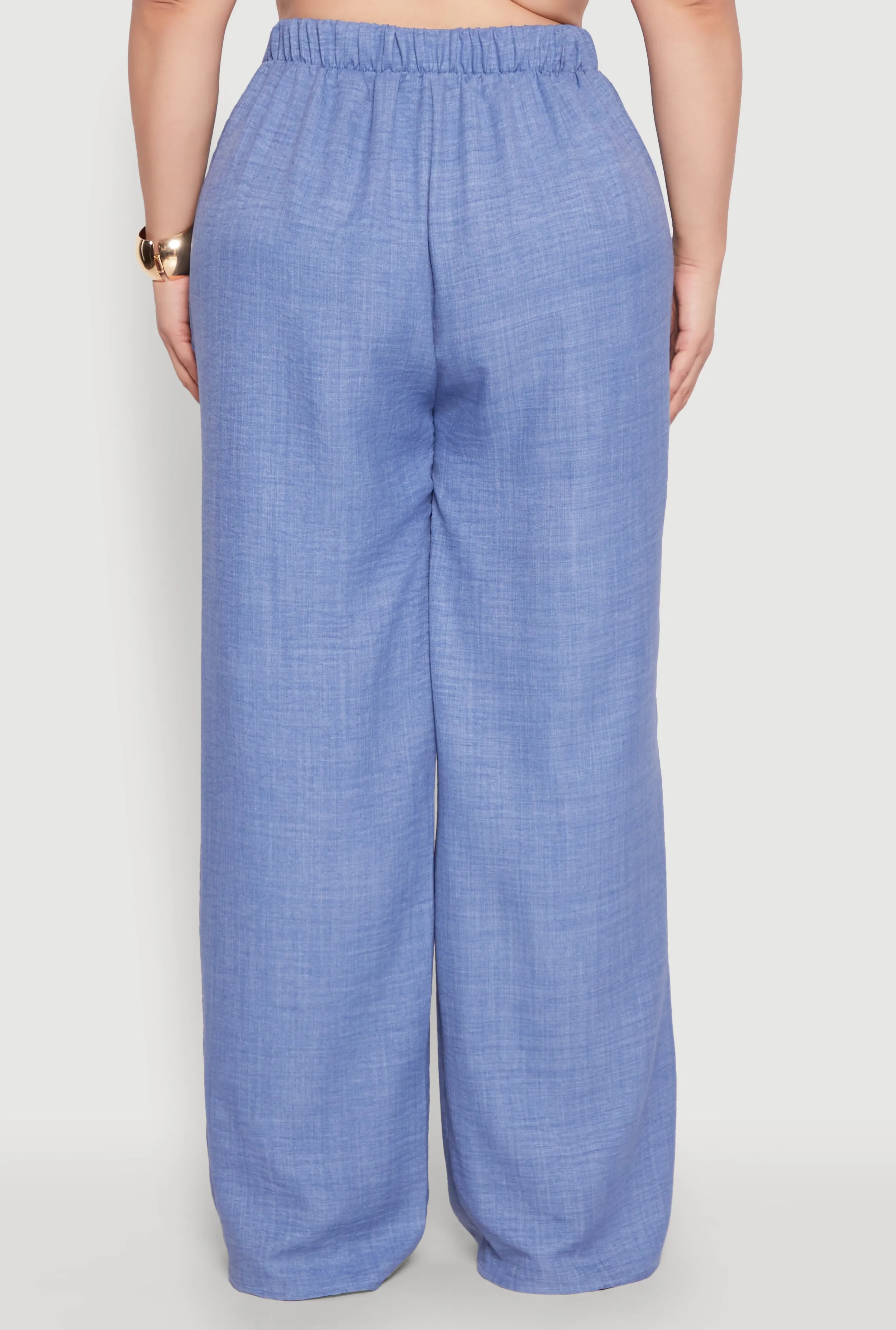 Plus Size Linen Palazzo Pants sold by Rainbow product image thumbnail 5