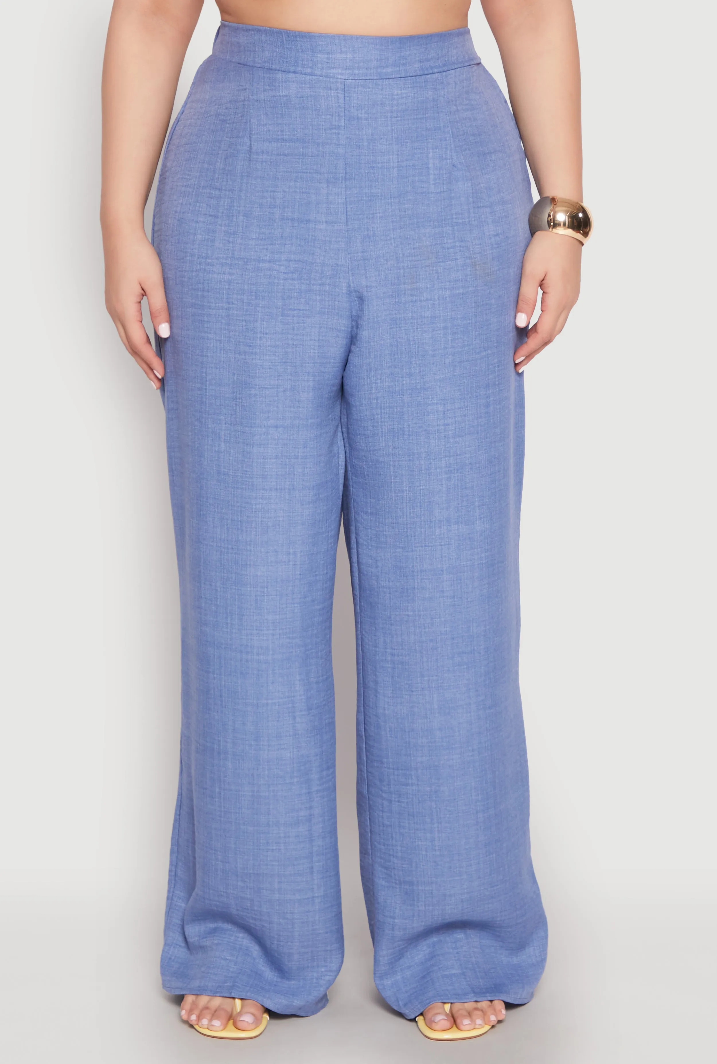 Plus Size Linen Palazzo Pants sold by Rainbow product image thumbnail 3