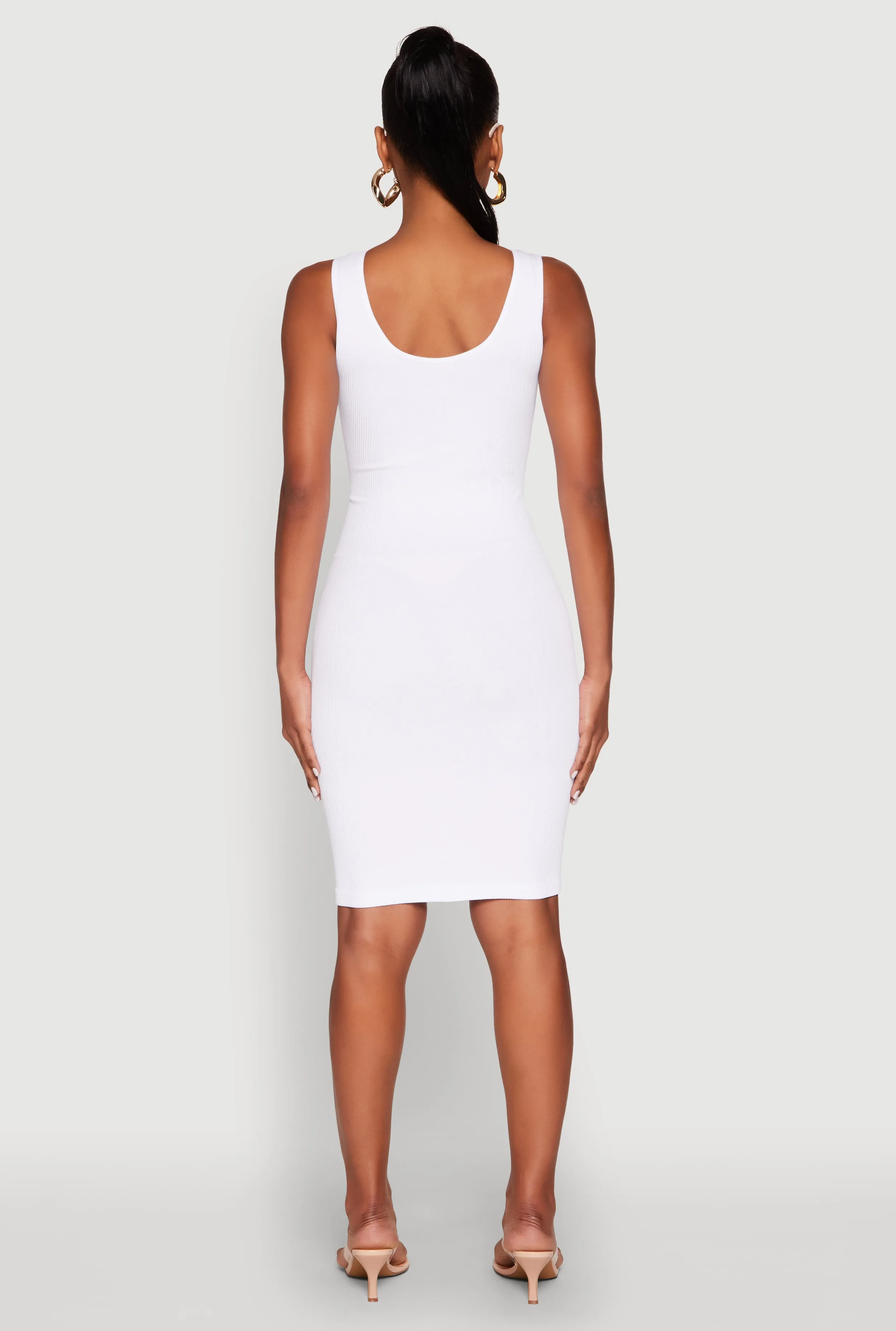 Ribbed Knit Seamless Tank Dress sold by Rainbow product image thumbnail 5