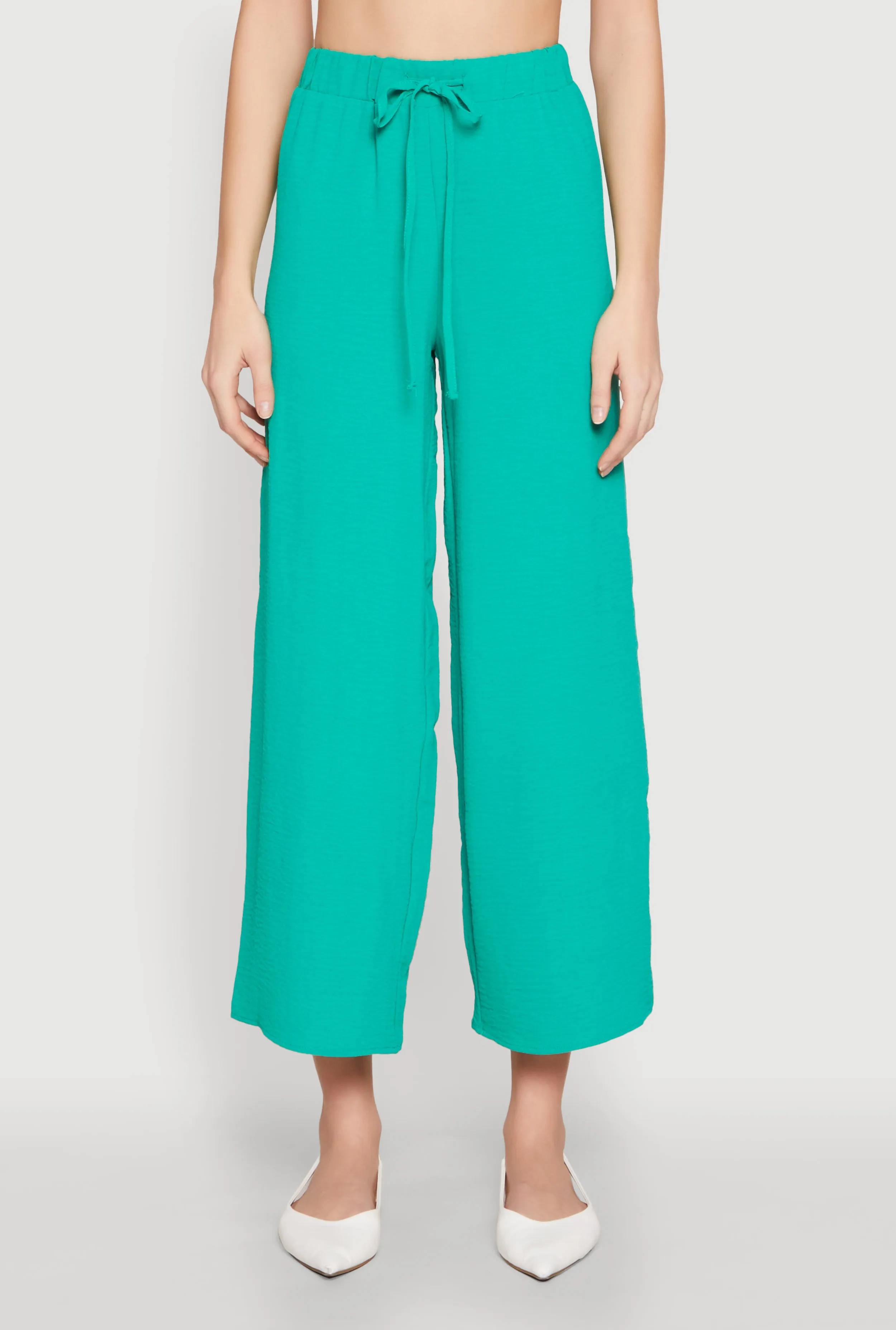 Crepe Knit Drawstring Wide Leg Pants sold by Rainbow product image thumbnail 3