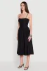 Hyperstretch Bustier Skater Midi Dress sold by Rainbow