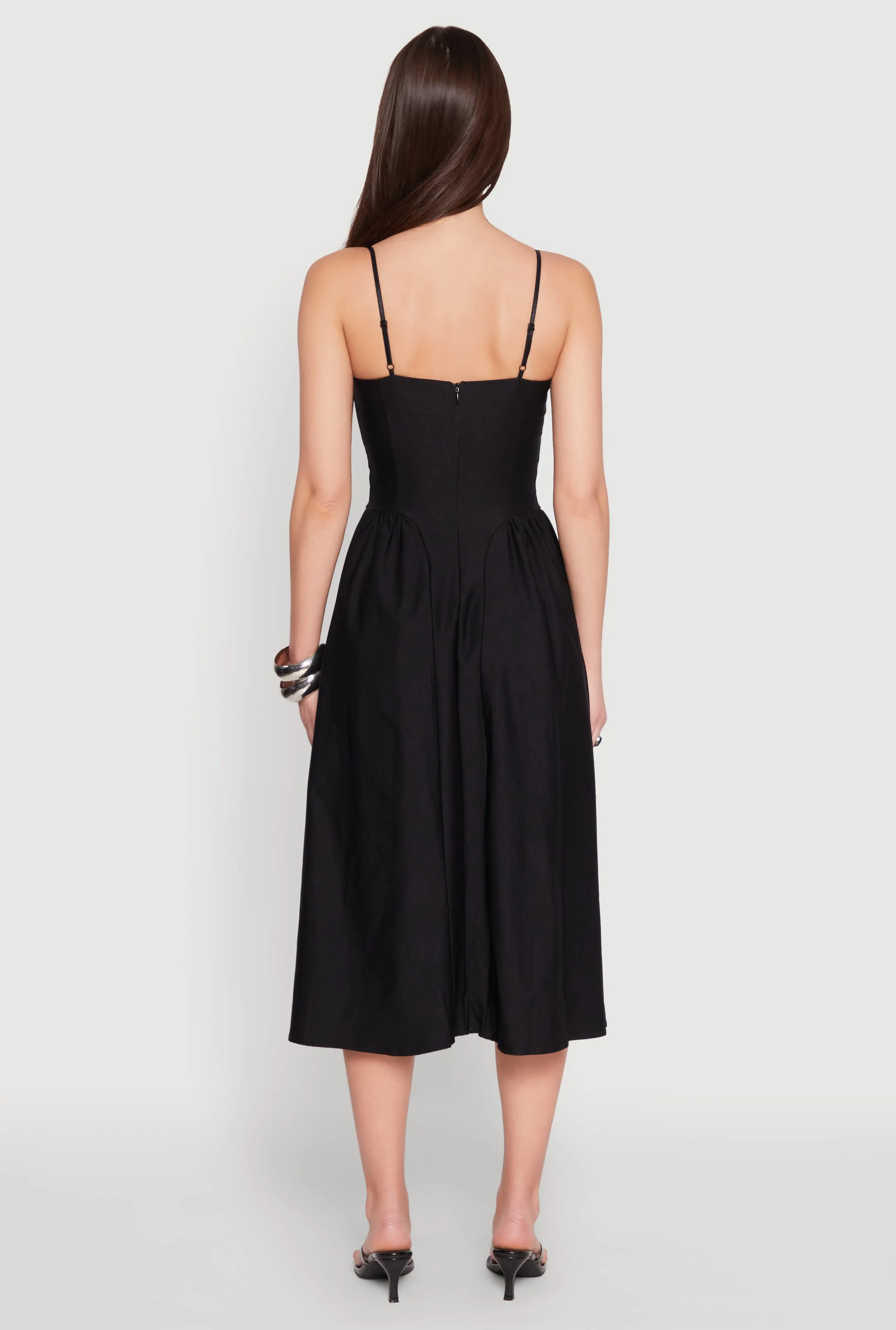 Hyperstretch Bustier Skater Midi Dress sold by Rainbow product image thumbnail 5