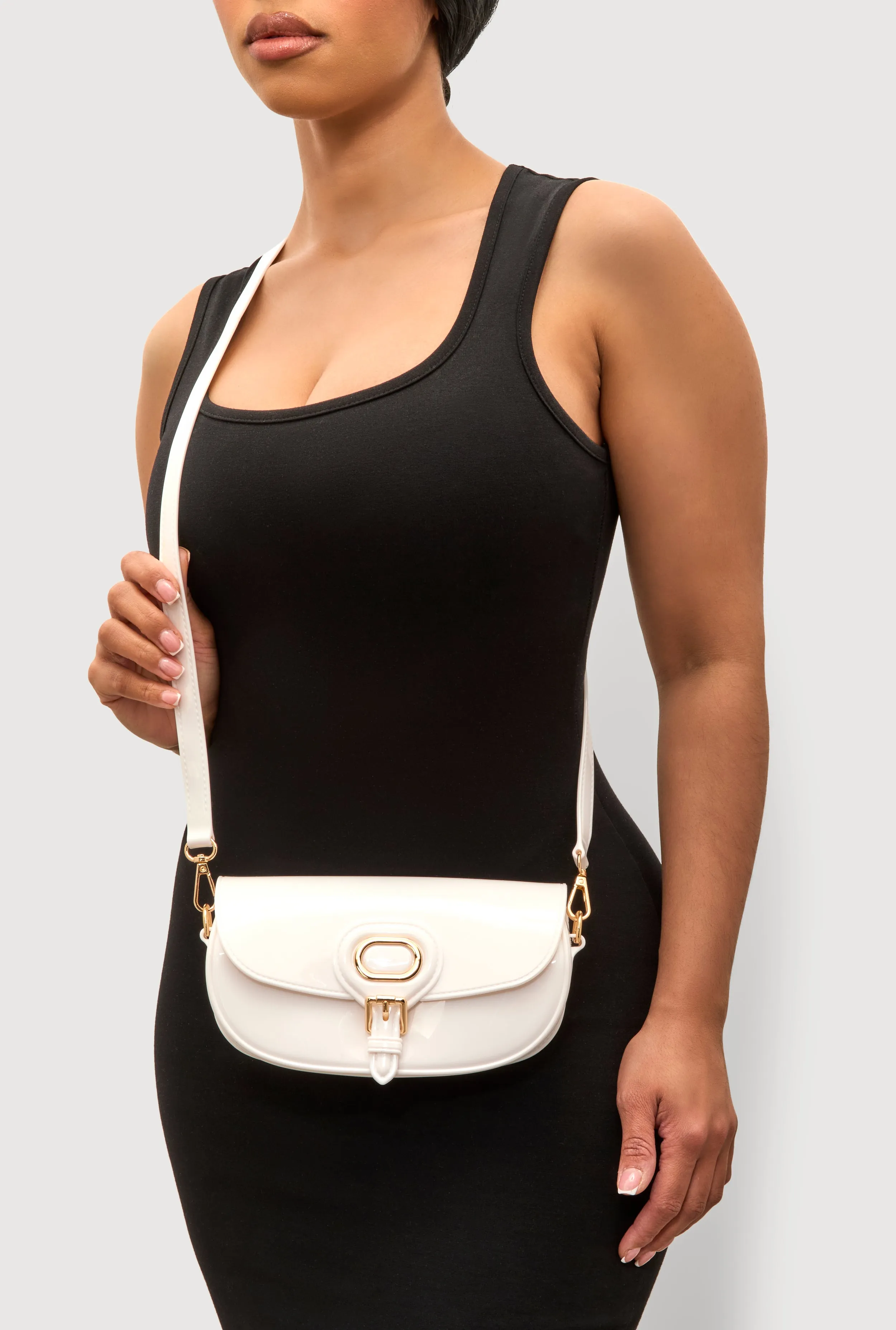 Jelly Flap Buckle Crossbody Bag sold by Rainbow product image thumbnail 2