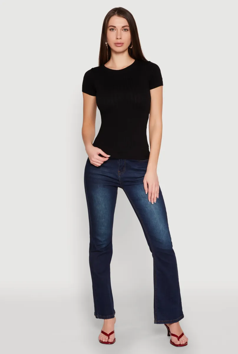 Seamless Crew Neck Short Sleeve Top sold by Rainbow