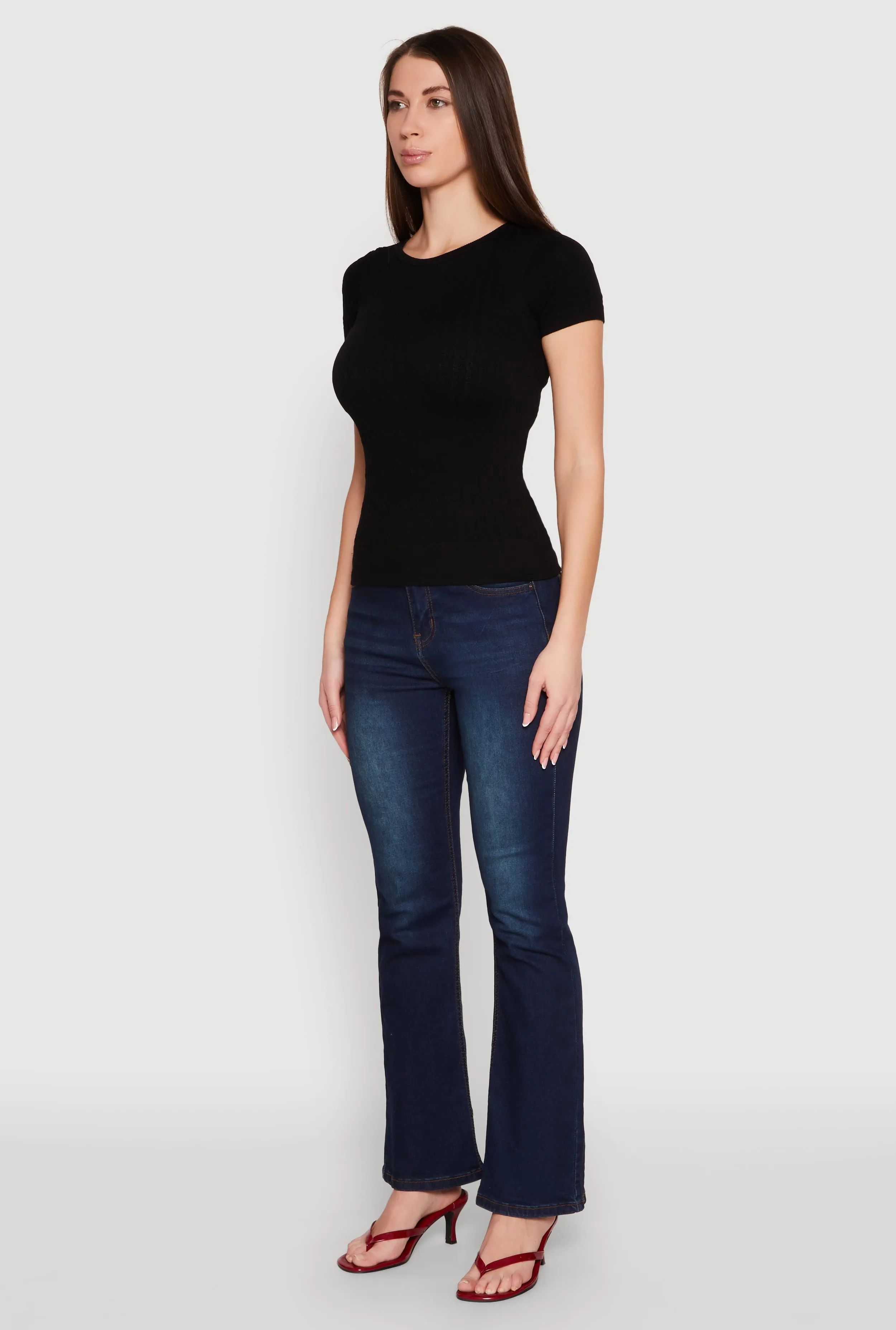 Seamless Crew Neck Short Sleeve Top sold by Rainbow product image thumbnail 5