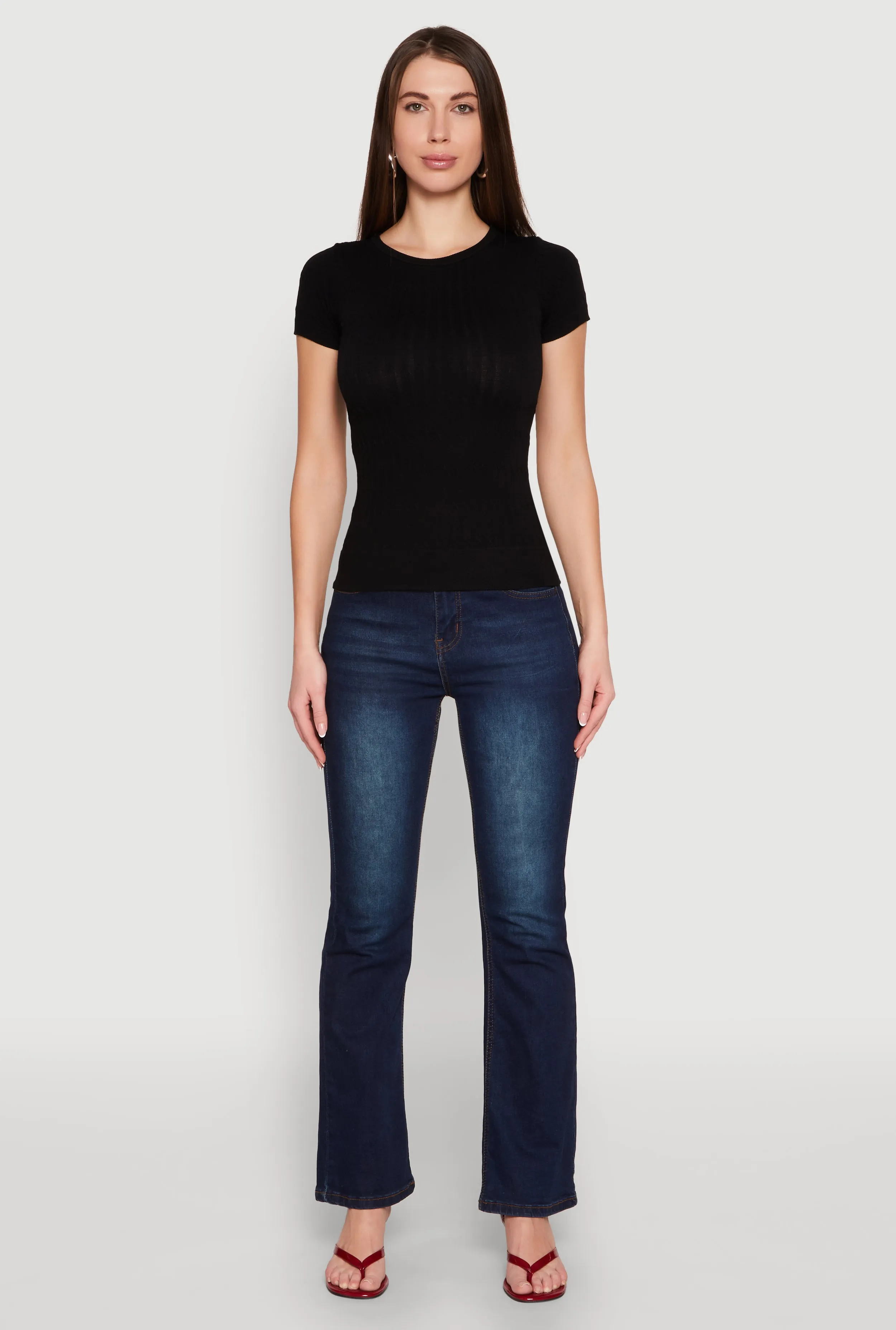 Seamless Crew Neck Short Sleeve Top sold by Rainbow product image thumbnail 3