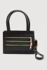 Triple Zipper Detail Convertible Handbag sold by Rainbow
