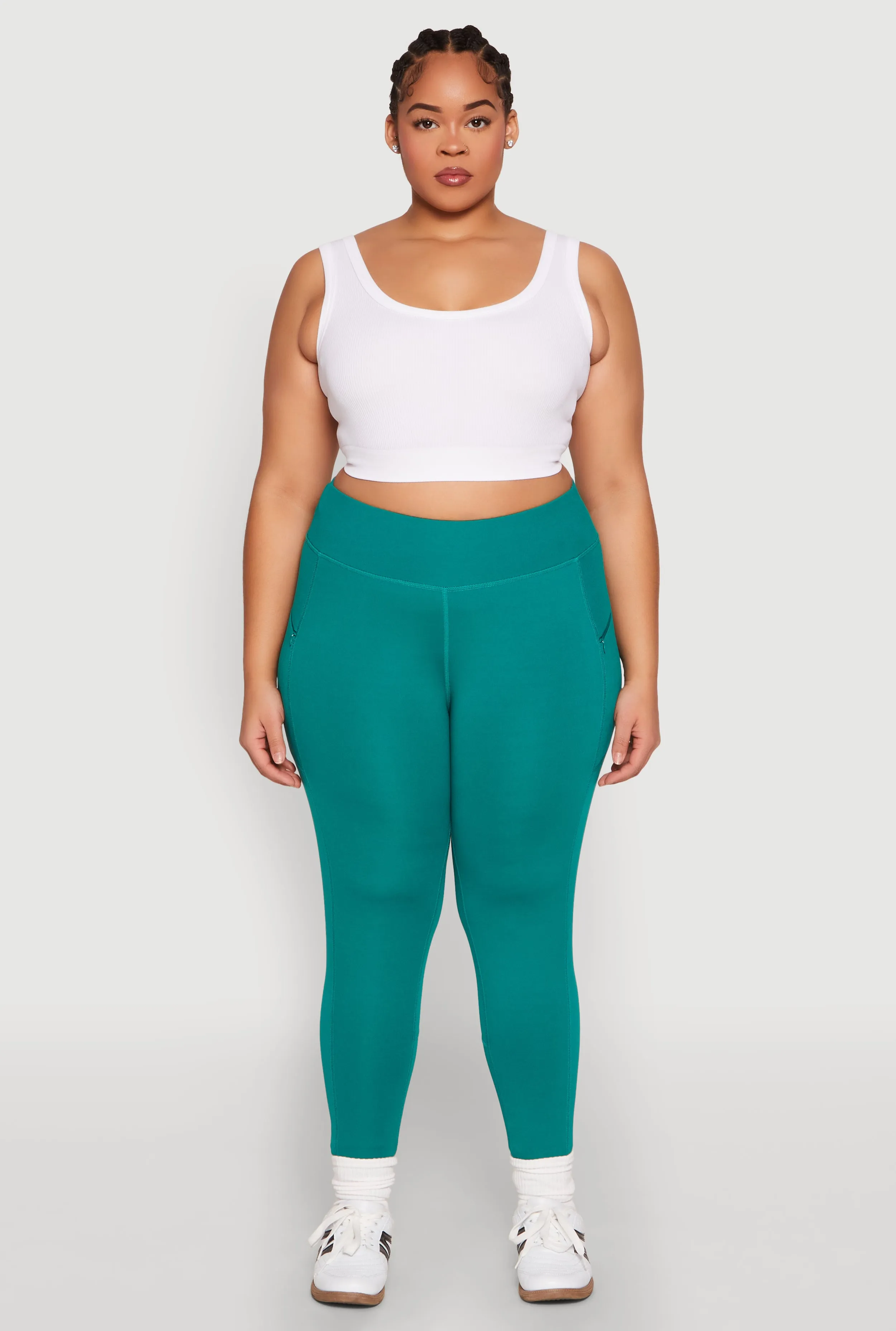 Plus Size Side Zip Pocket Leggings sold by Rainbow product image thumbnail 2