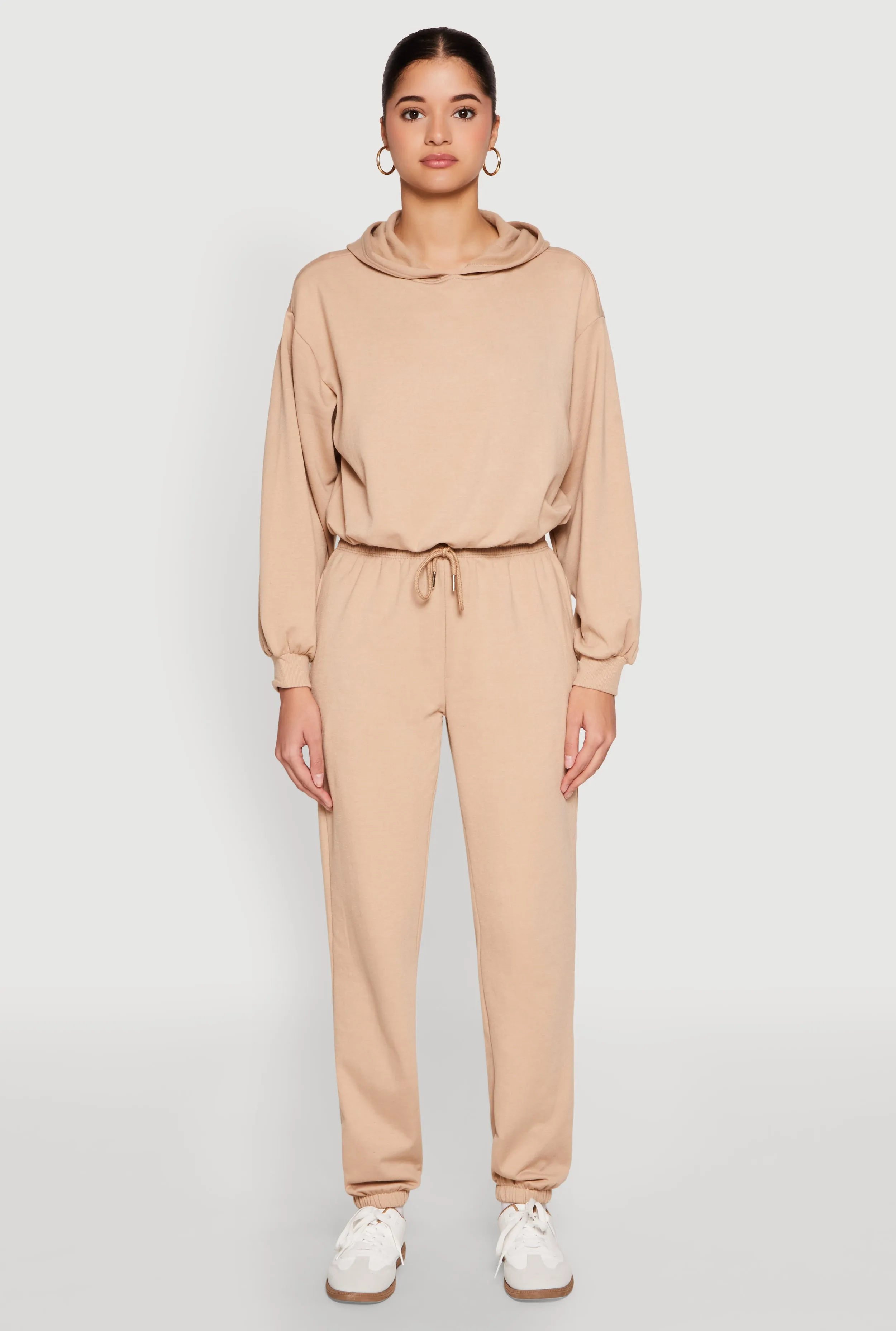 Almost Famous Bubble Hem Cropped Hoodie sold by Rainbow product image thumbnail 2