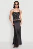 Ribbed Knit Lace Trim Ditsy Print Cami sold by Rainbow