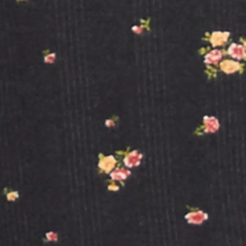 Ribbed Knit Lace Trim Ditsy Print Cami sold by Rainbow product image thumbnail 4