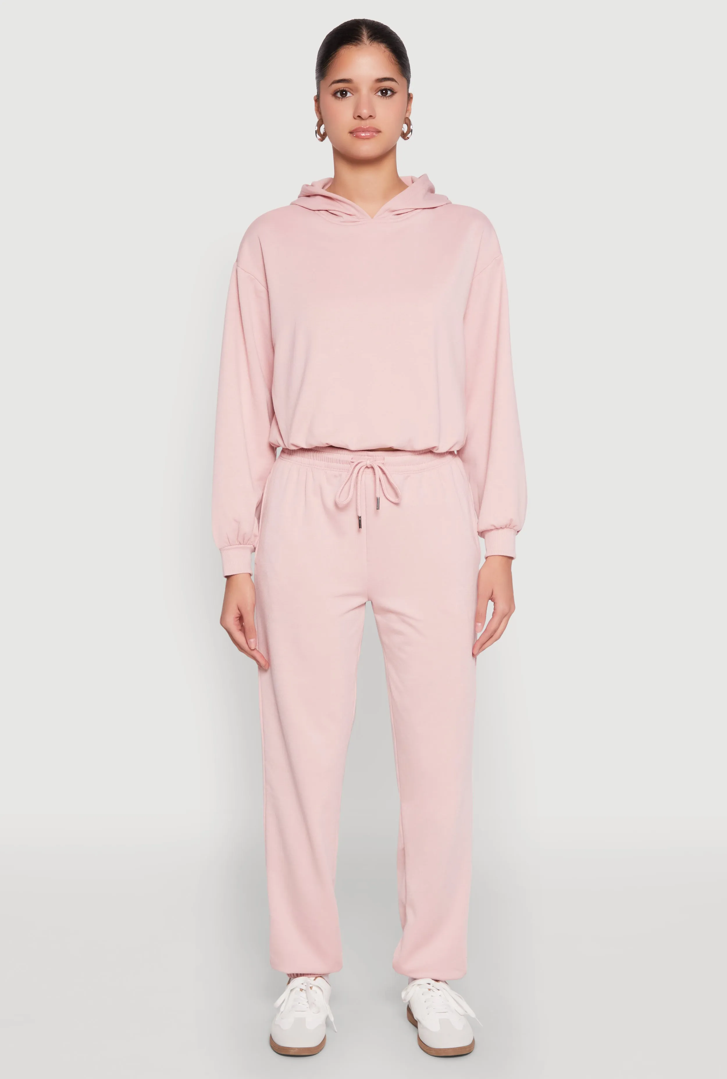 Almost Famous Bubble Hem Cropped Hoodie sold by Rainbow product image thumbnail 3