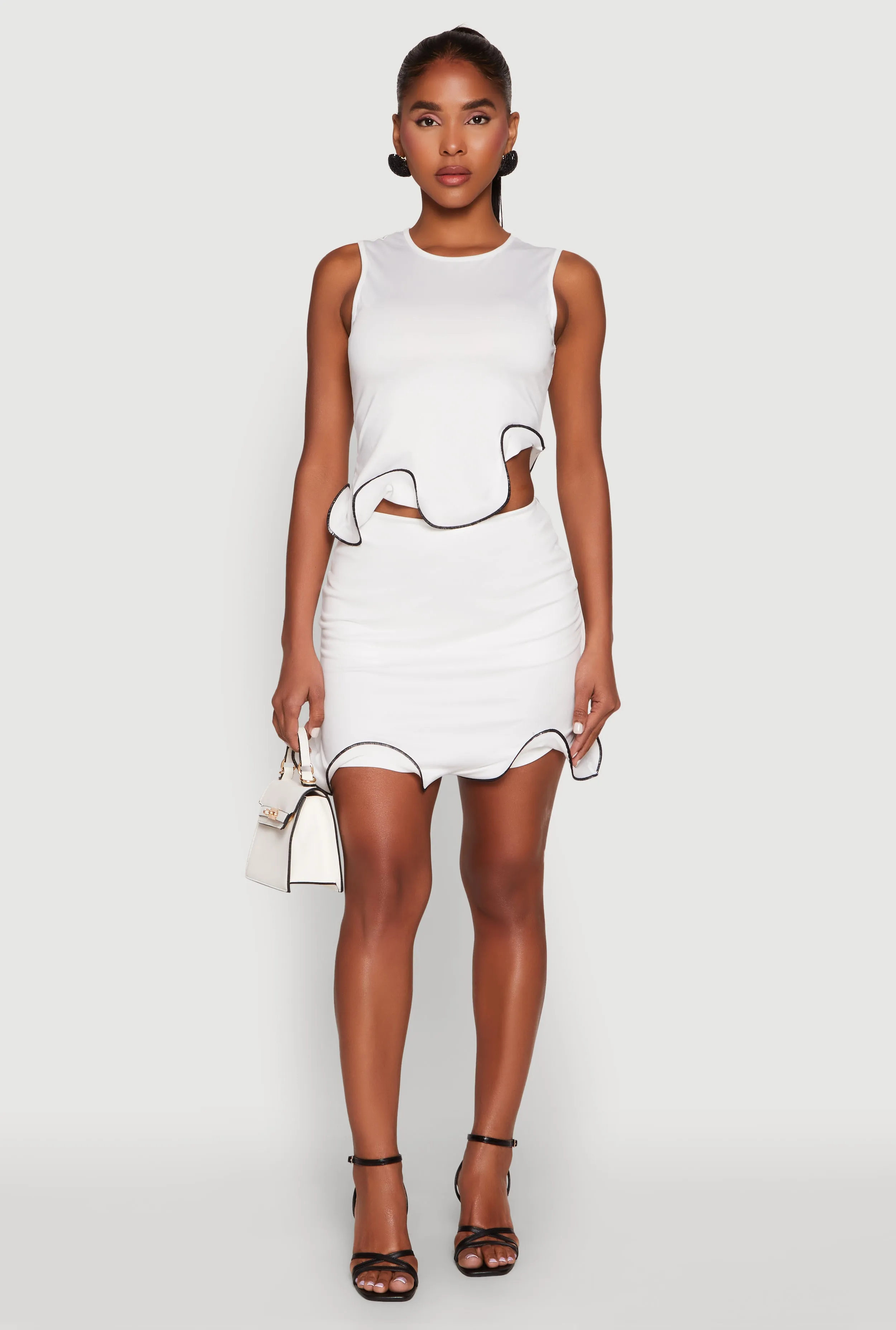 Wave Structured Mini Skort sold by Rainbow