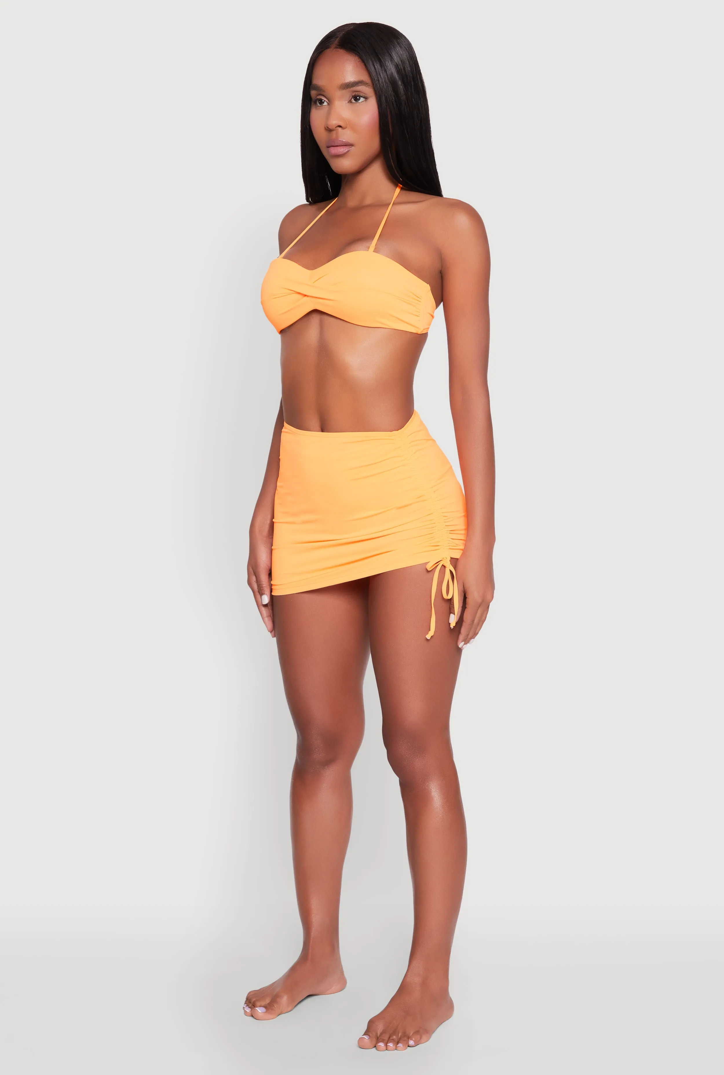 Side Ruched Sarong Cover Up sold by Rainbow product image thumbnail 3