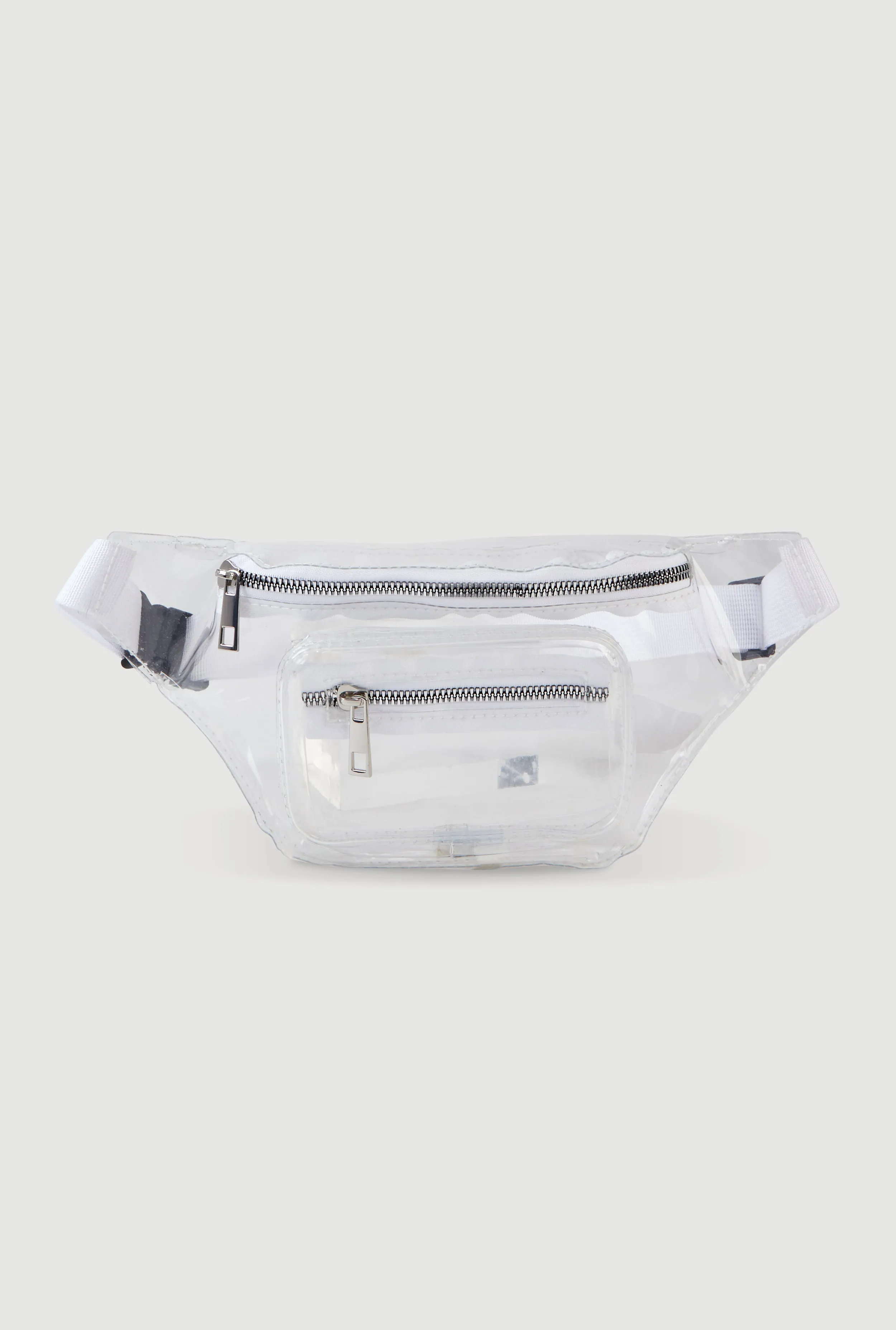 Double Zip Clear Fanny Pack sold by Rainbow