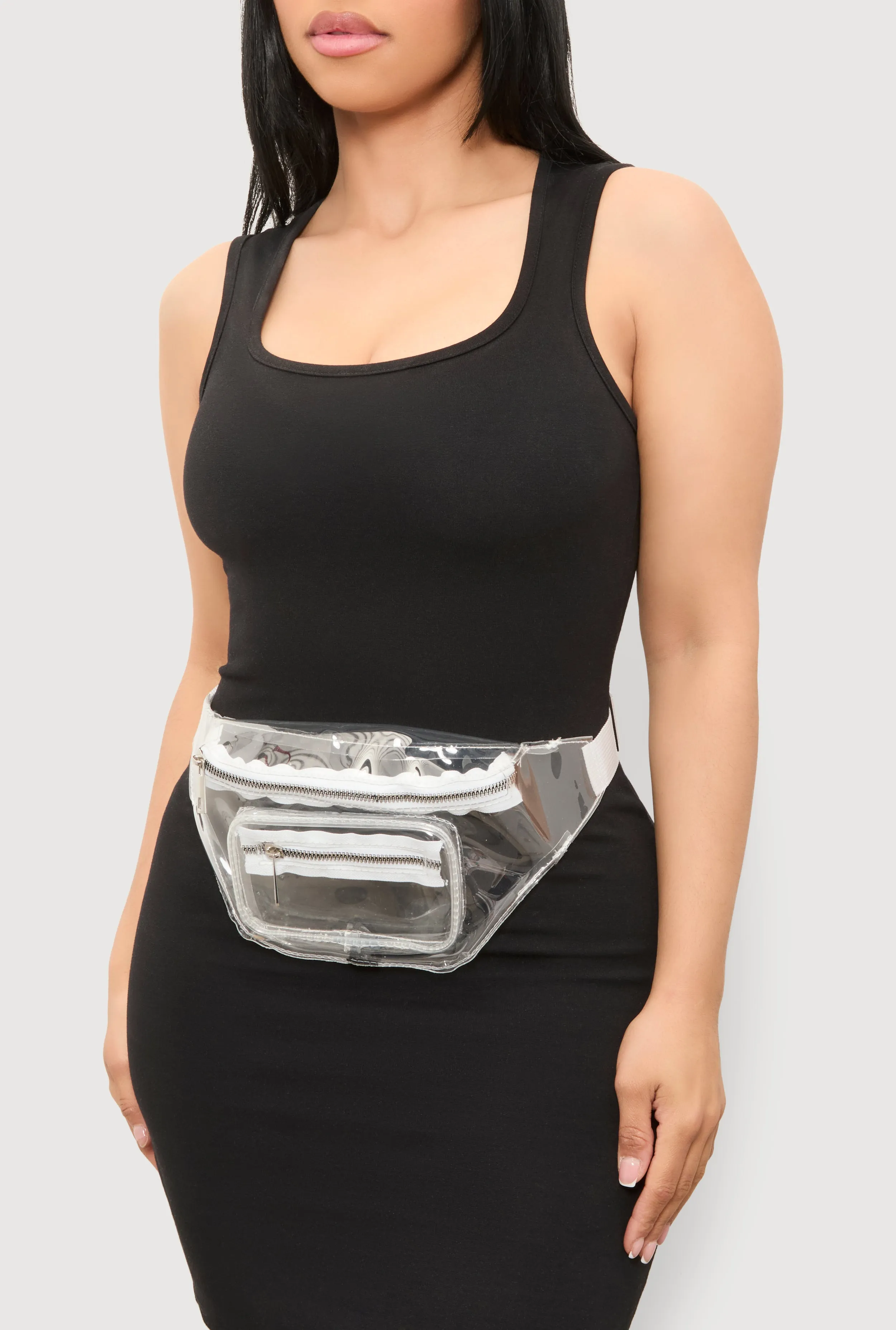 Double Zip Clear Fanny Pack sold by Rainbow product image thumbnail 2