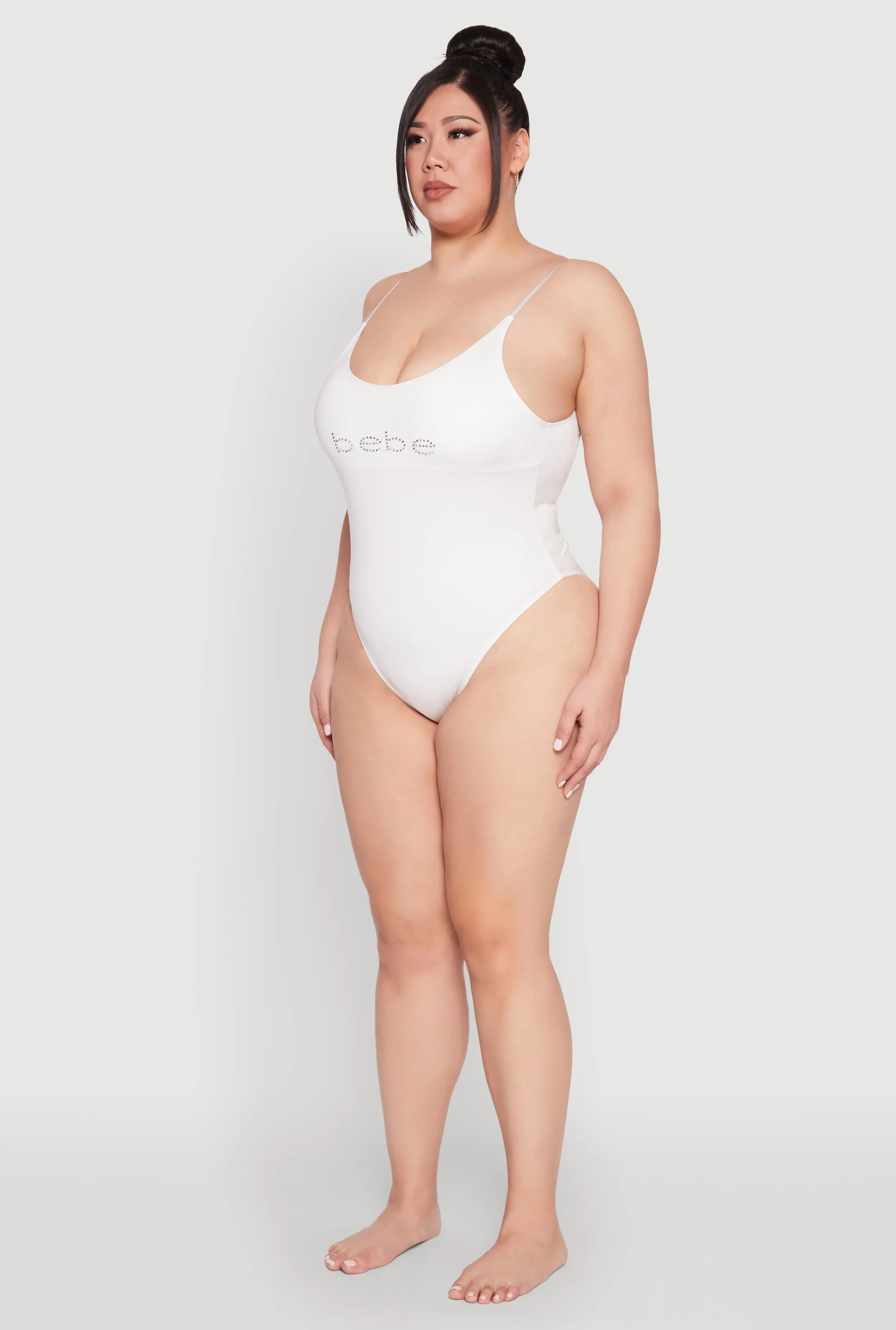 Plus Size Bebe Rhinestone One Piece Swimsuit sold by Rainbow product image thumbnail 5