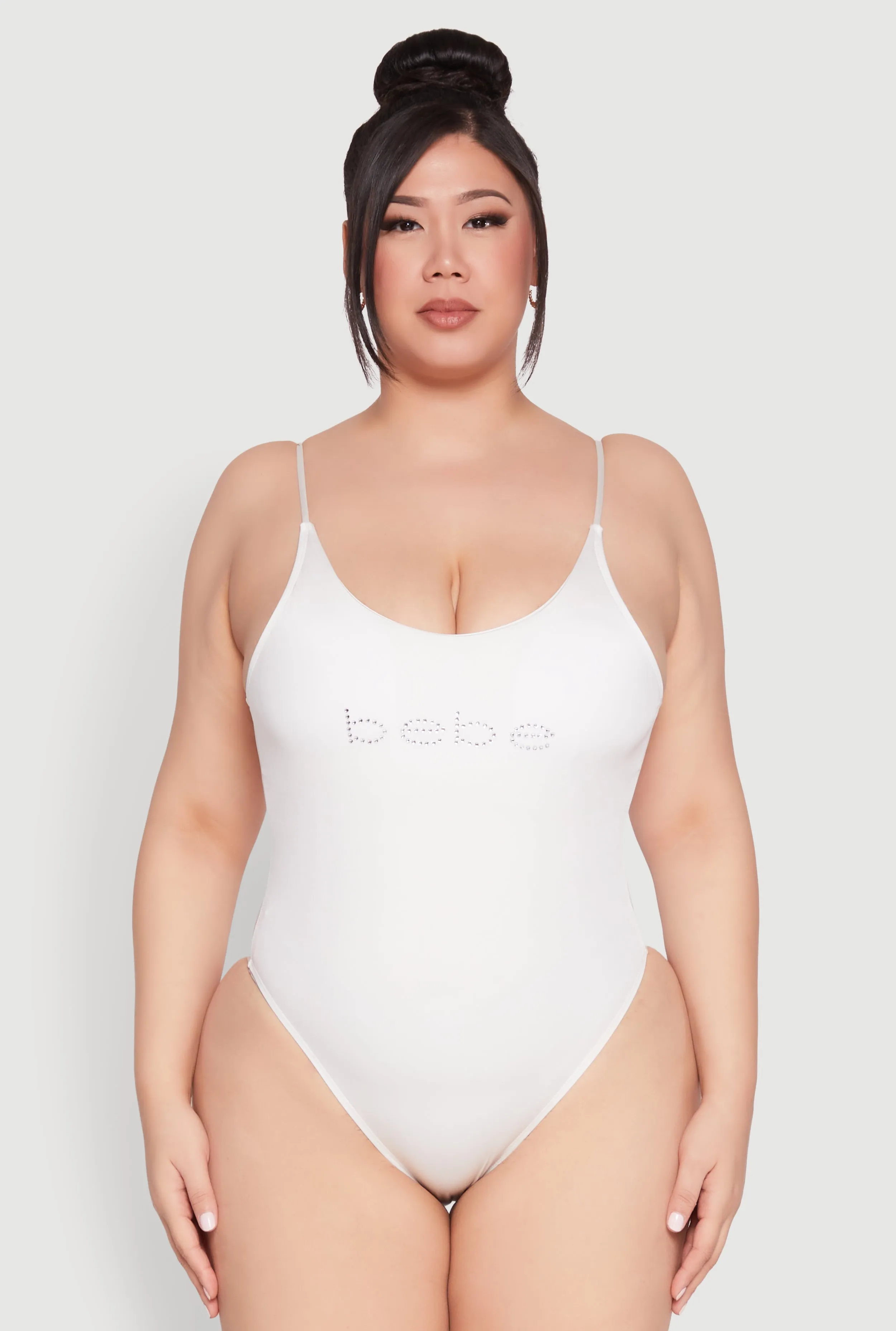 Plus Size Bebe Rhinestone One Piece Swimsuit sold by Rainbow product image thumbnail 2