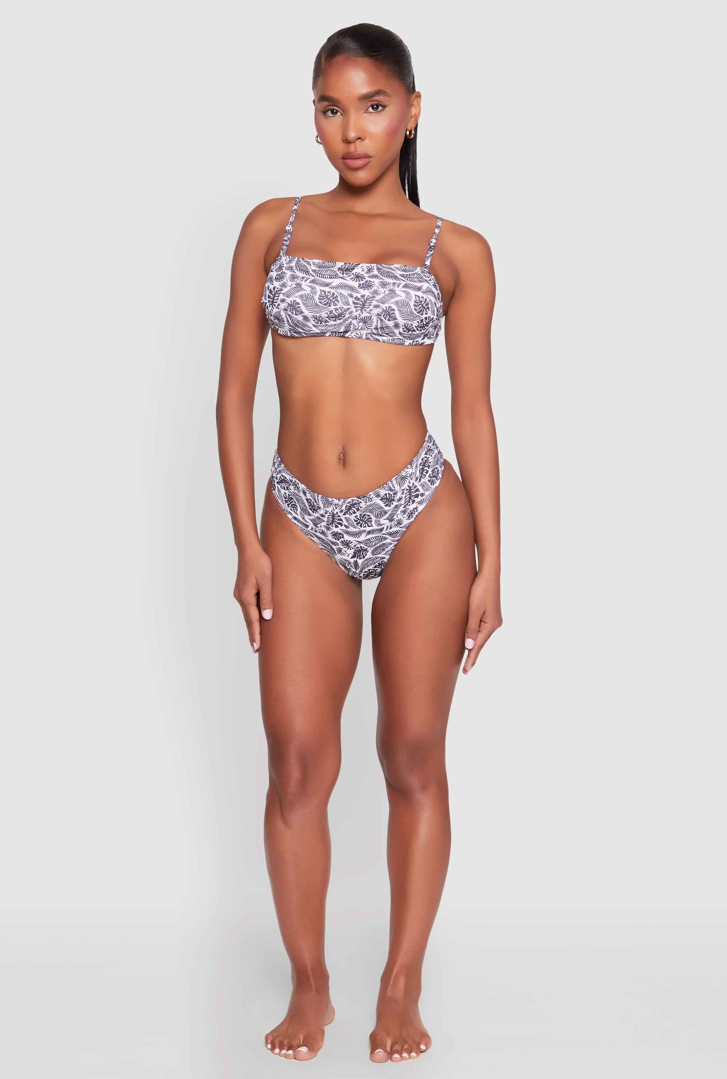 Leaf Print Bandeau Bikini Top sold by Rainbow product image thumbnail 2