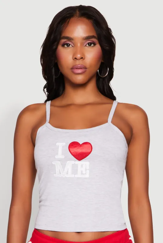 Almost Famous Graphic Print Cropped Cami sold by Rainbow