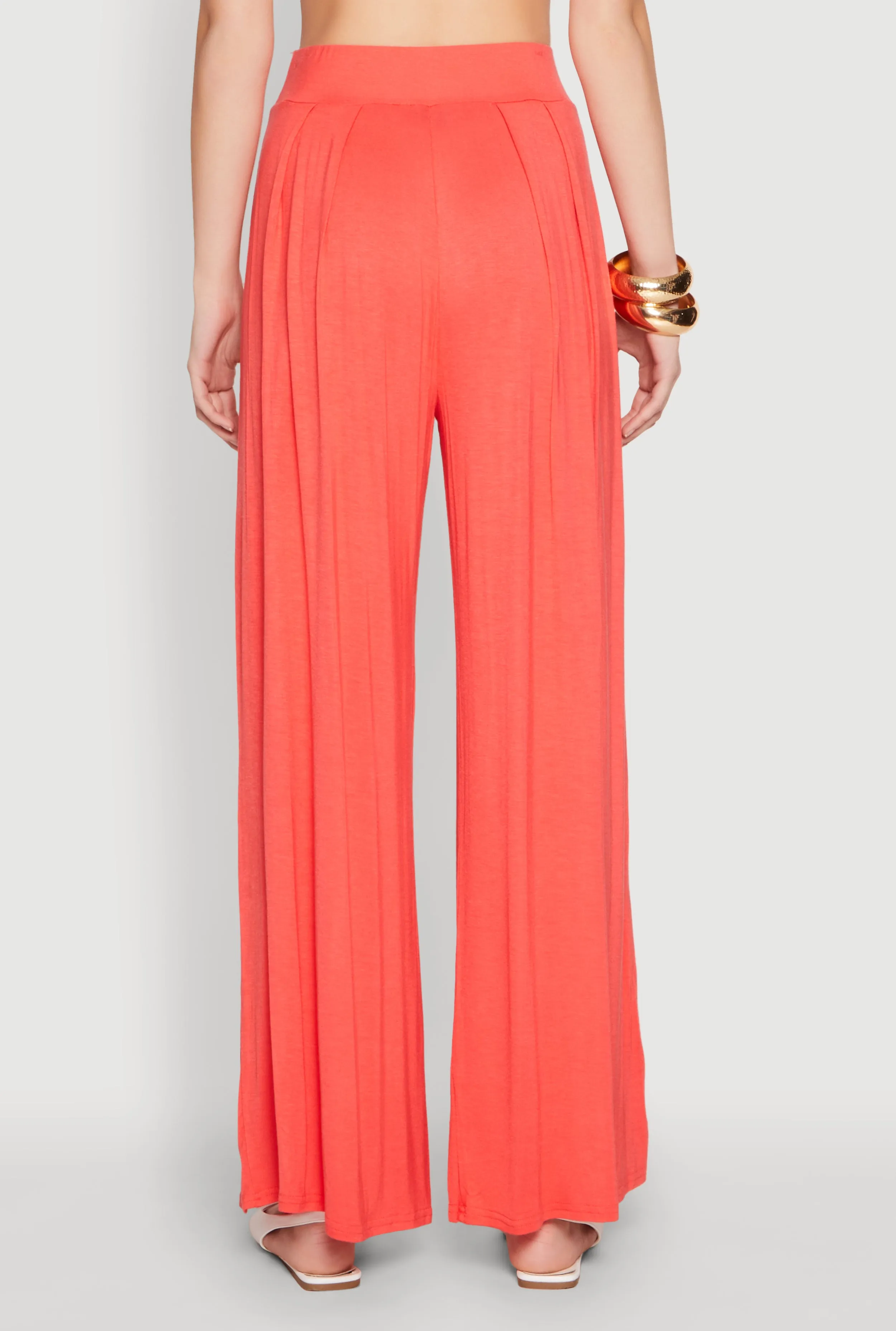 High Waisted Pleated Wide Leg Pants sold by Rainbow product image thumbnail 5
