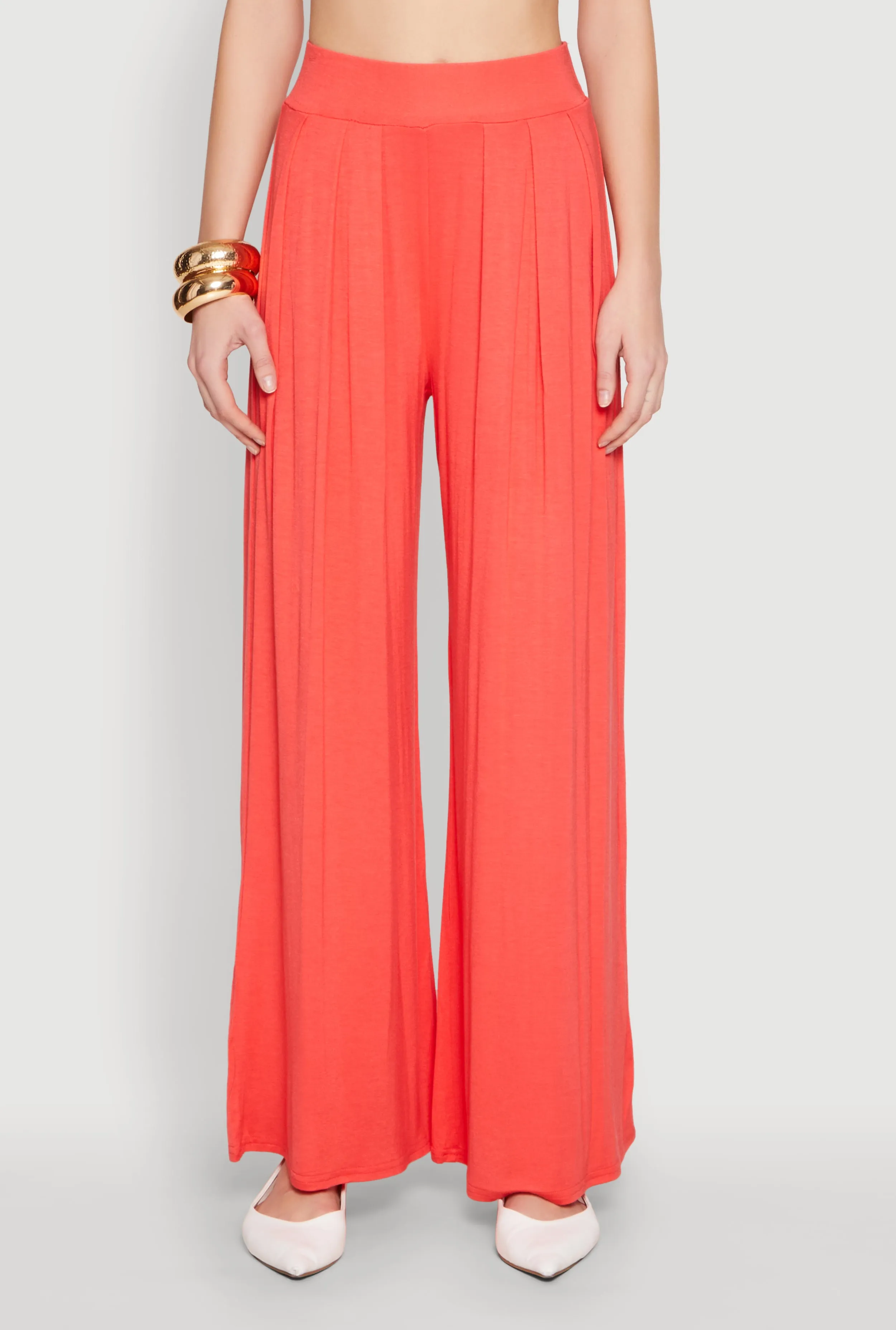 High Waisted Pleated Wide Leg Pants sold by Rainbow product image thumbnail 3